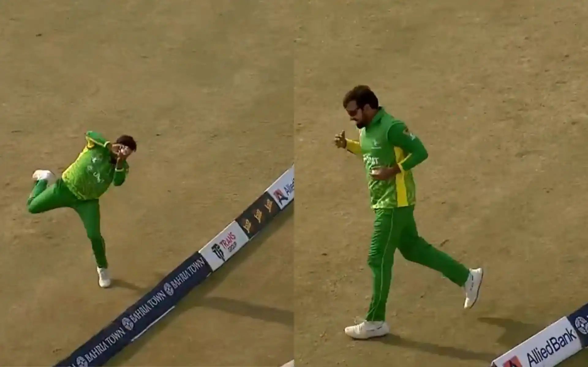 Iftikhar Ahmed ends Rizwan's stay with an excellent grab (Source: @championscuppcb/X)