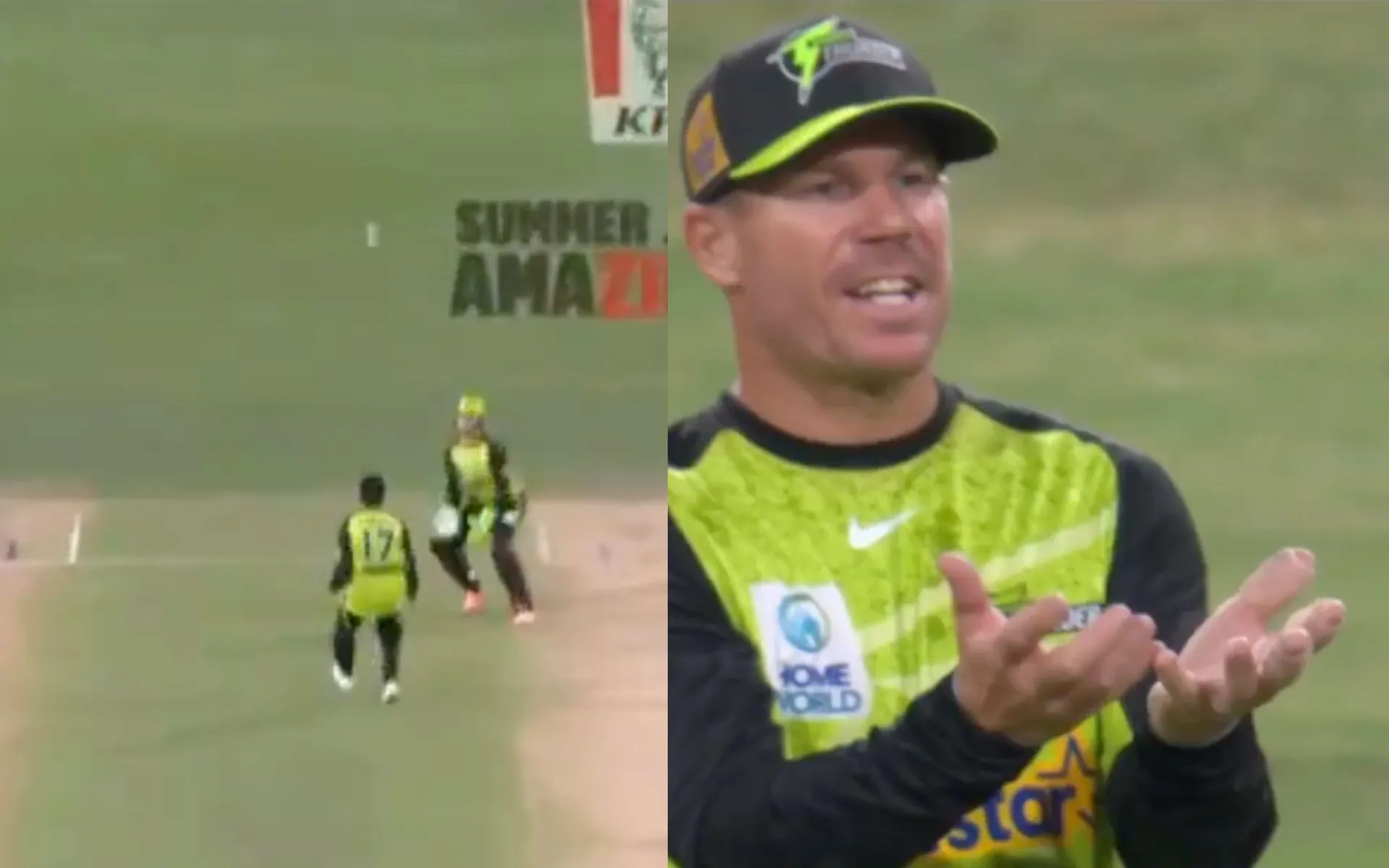 Warner gets angry at teammates [Source: @BBL/X.Com]
