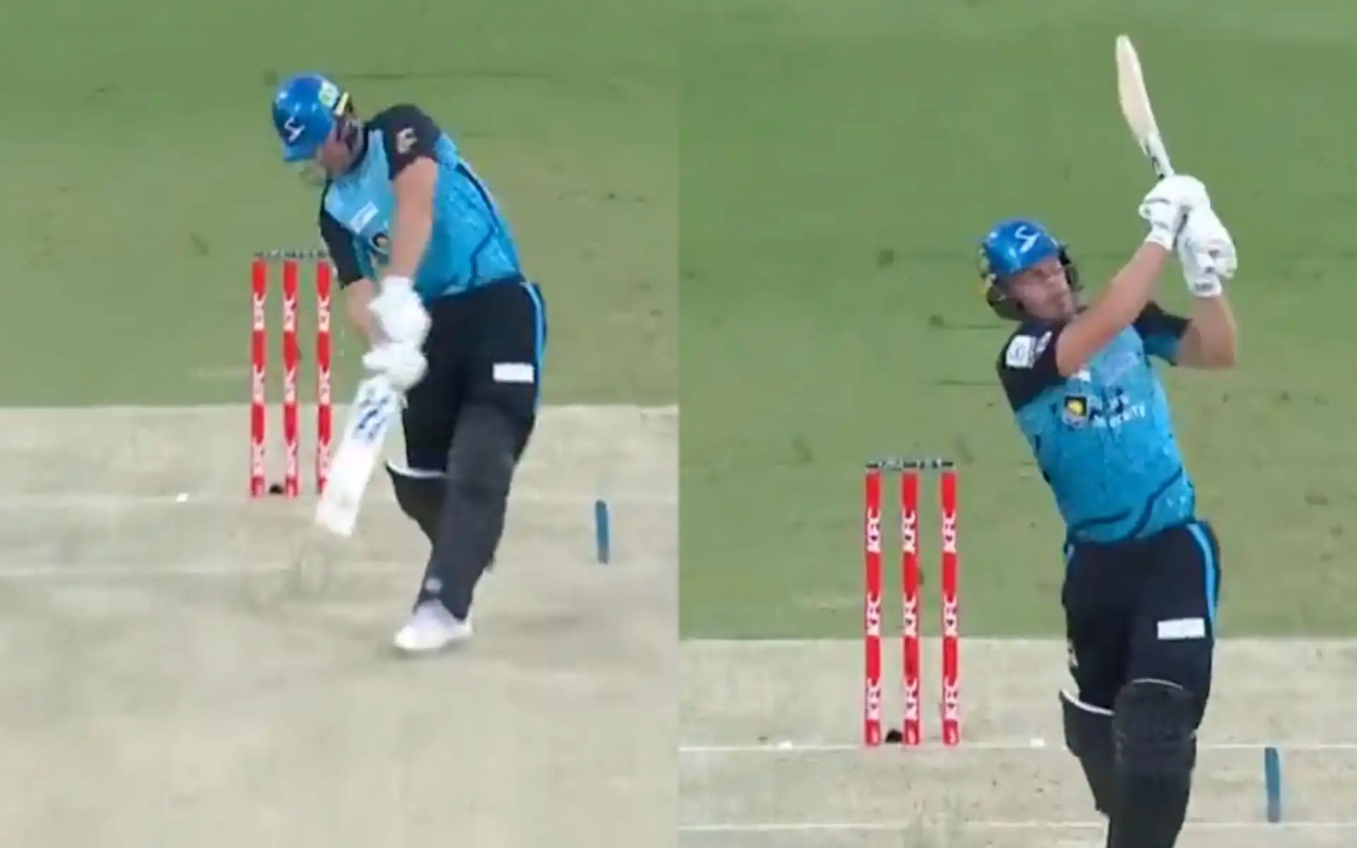Chris Lynn hit a huge six against the Heat in BBL 2024-25 [Source: @BBL/x.com]
