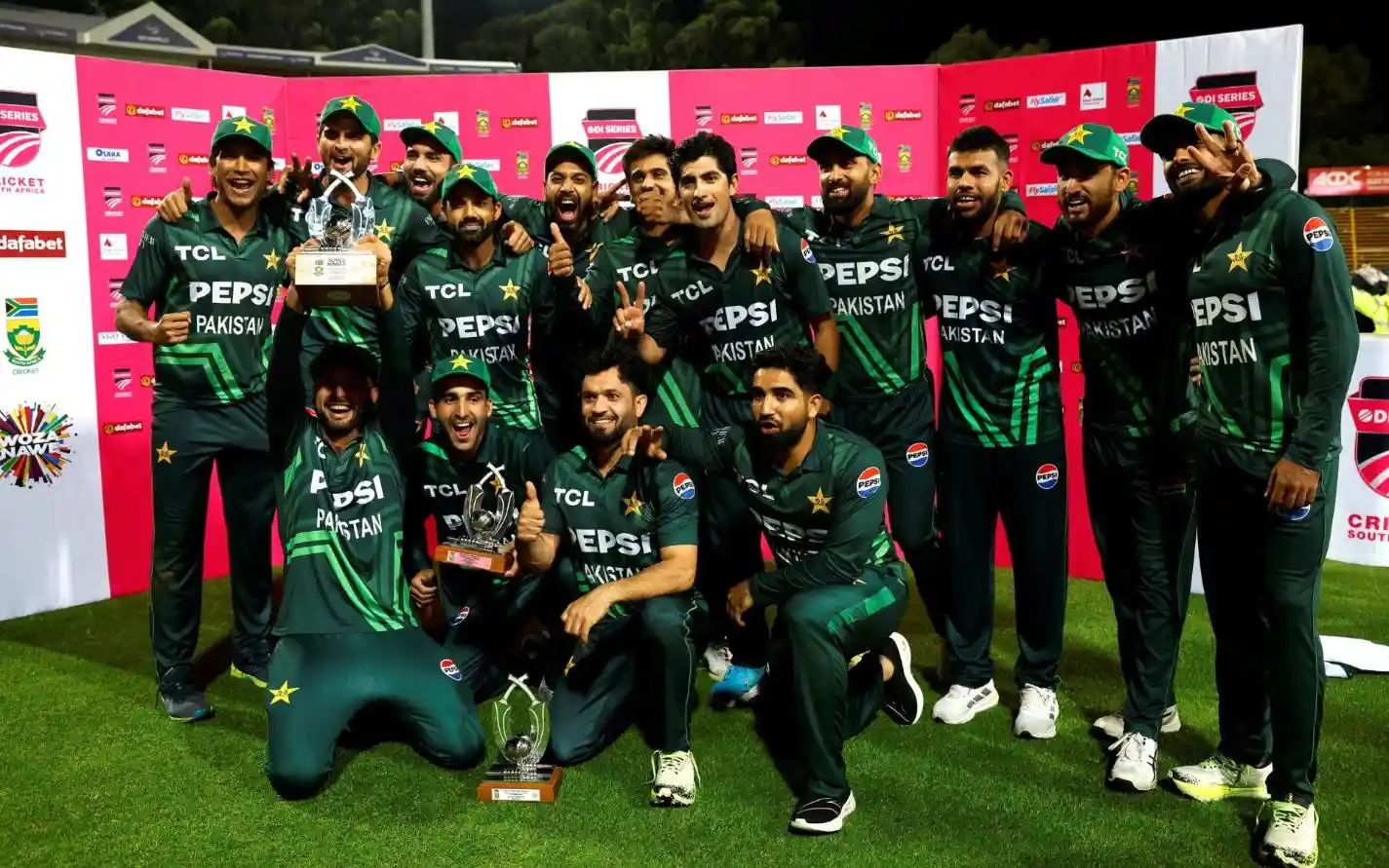 पाकिस्तान ने दक्षिण अफ़्रीका को 3-0 से हराया [Source: @TheRealPCB/X.Com]
