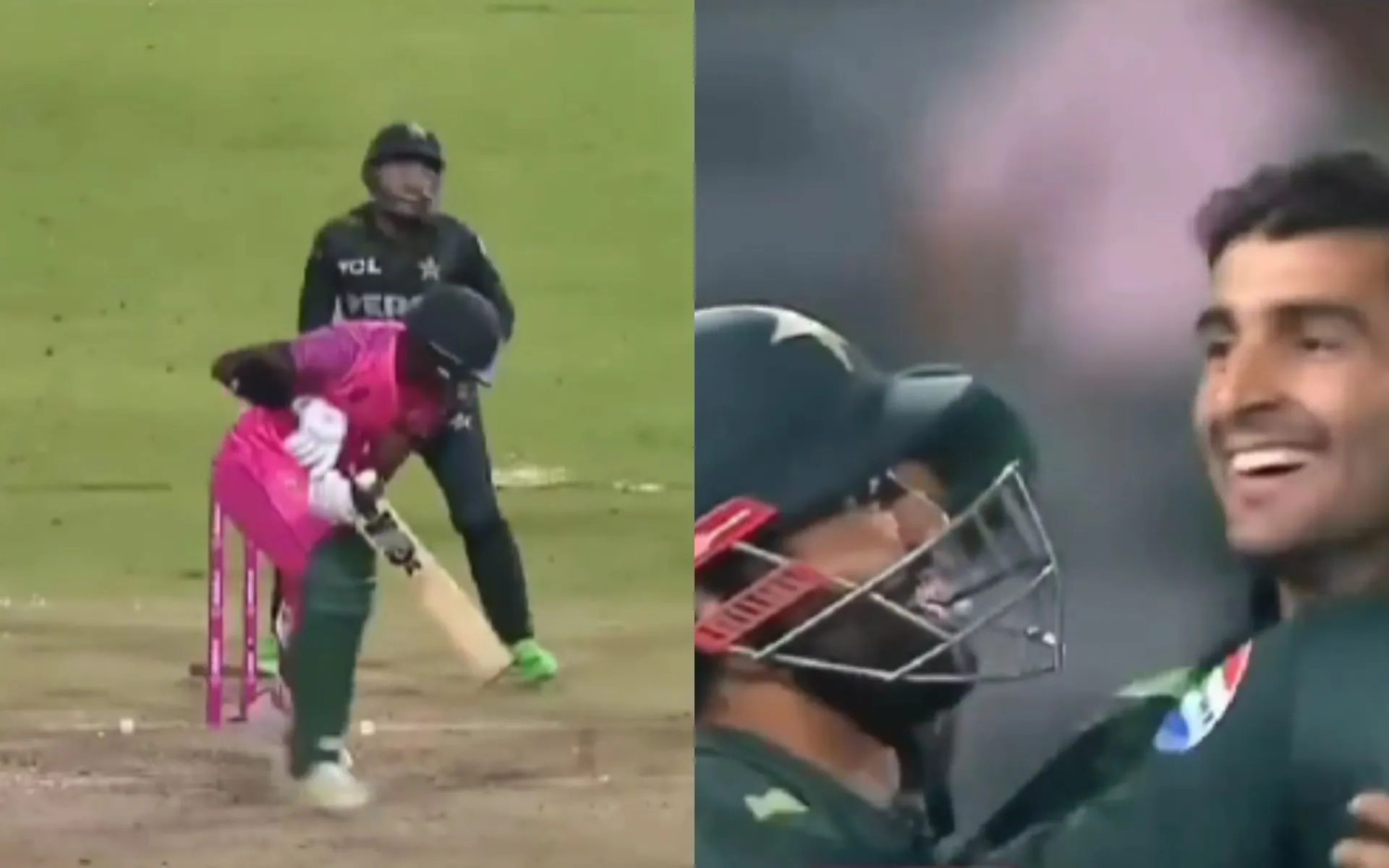 Mohammad Rizwan and Sufiyan Muqeem combined for an epic final wicket moment [Source: @shurlistan/x.com]