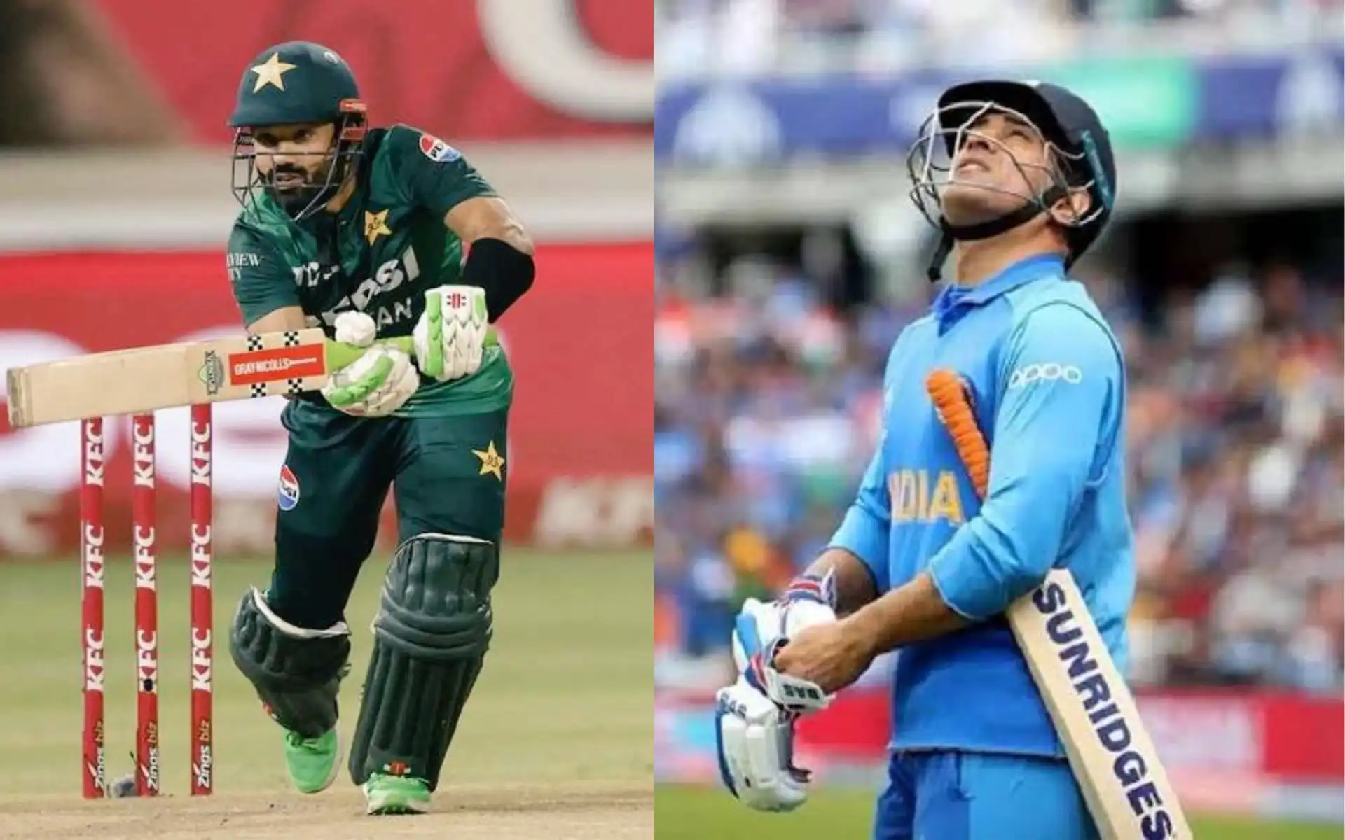 Rizwan And Dhoni - (Source:@Johns/X.com)