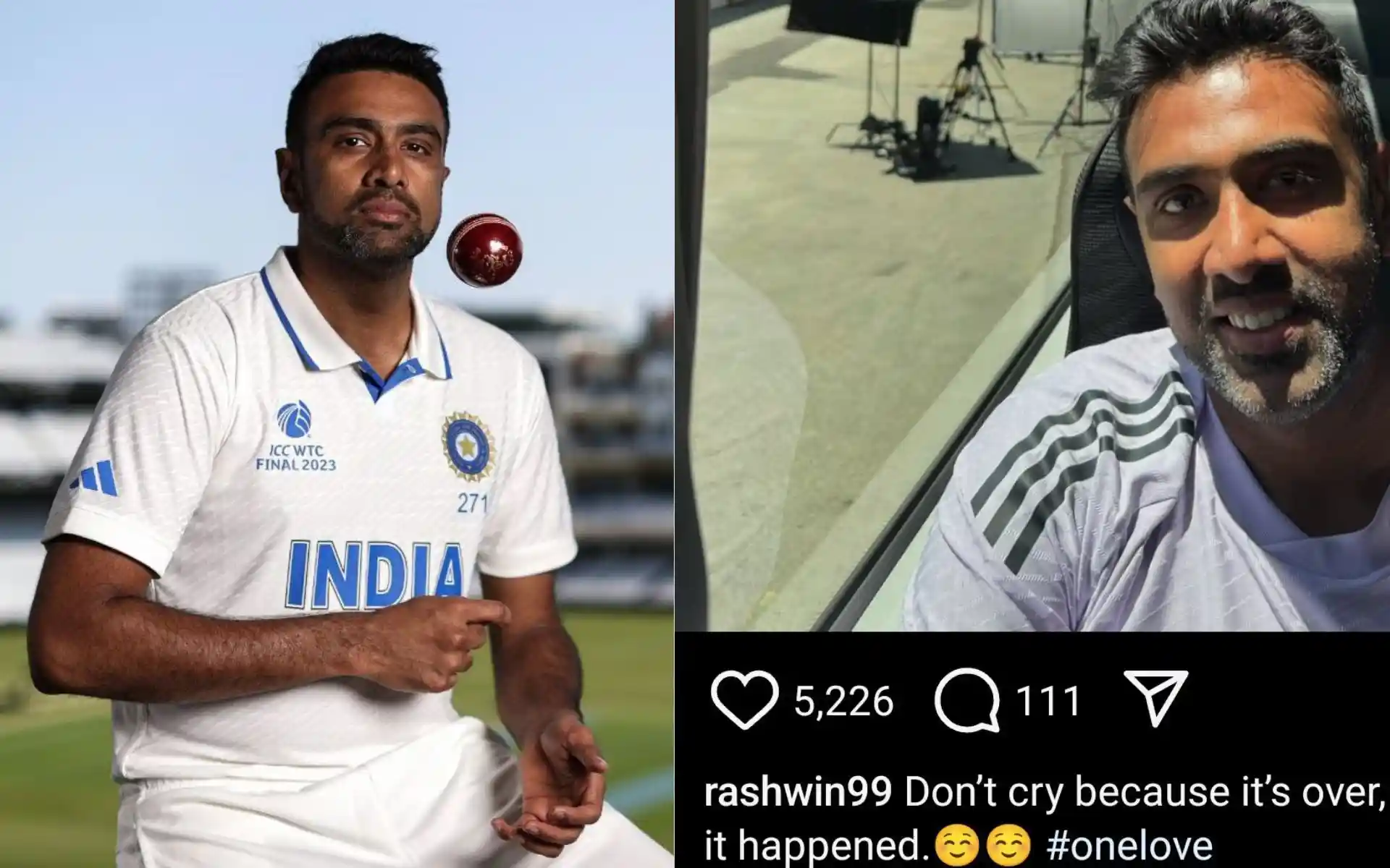 'Don't Cry Because...': Ravichandran Ashwin Shares Emotional Retirement Post