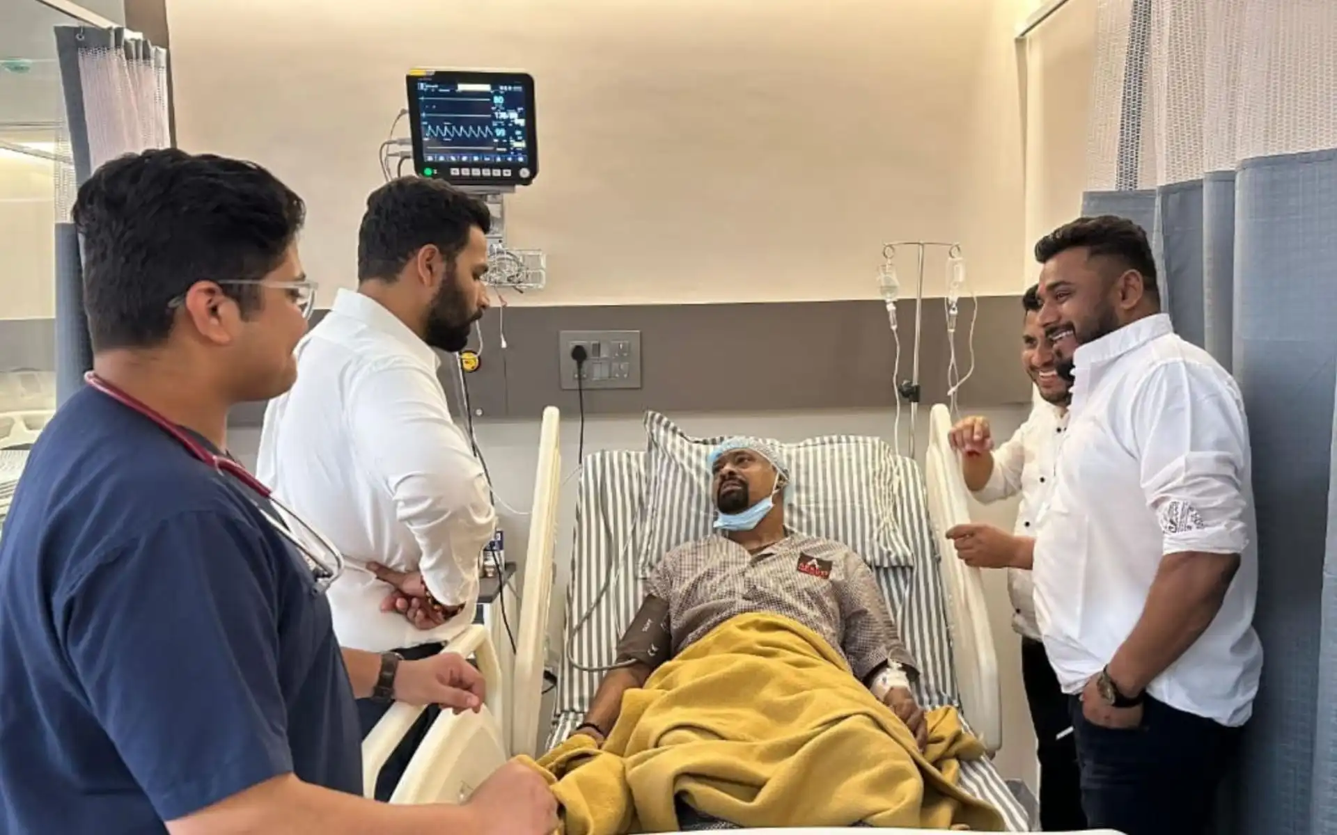 Vinod Kambli in hospital (Source:@IANS/X.com)