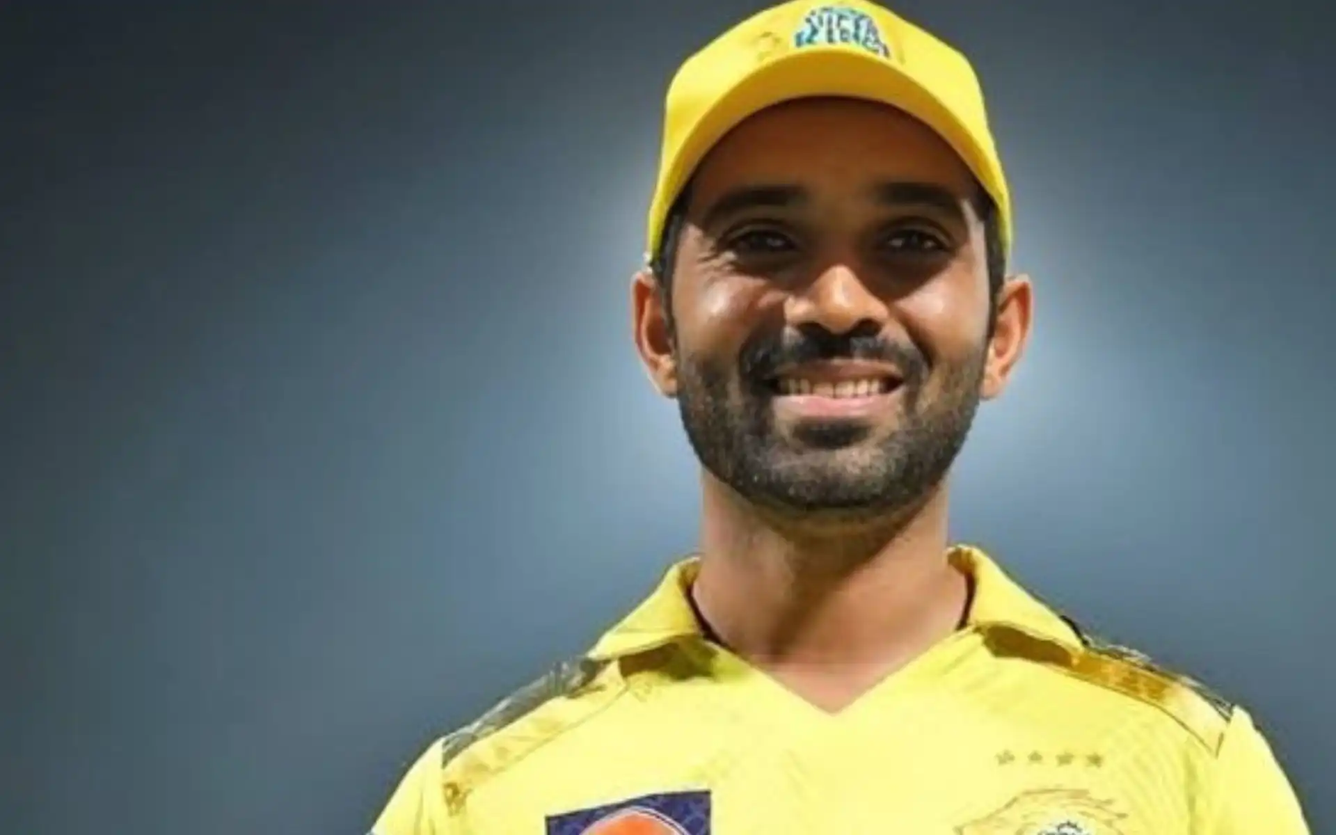Ajinkya Rahane in CSK colours [Source: @Cric_records45/x.com]