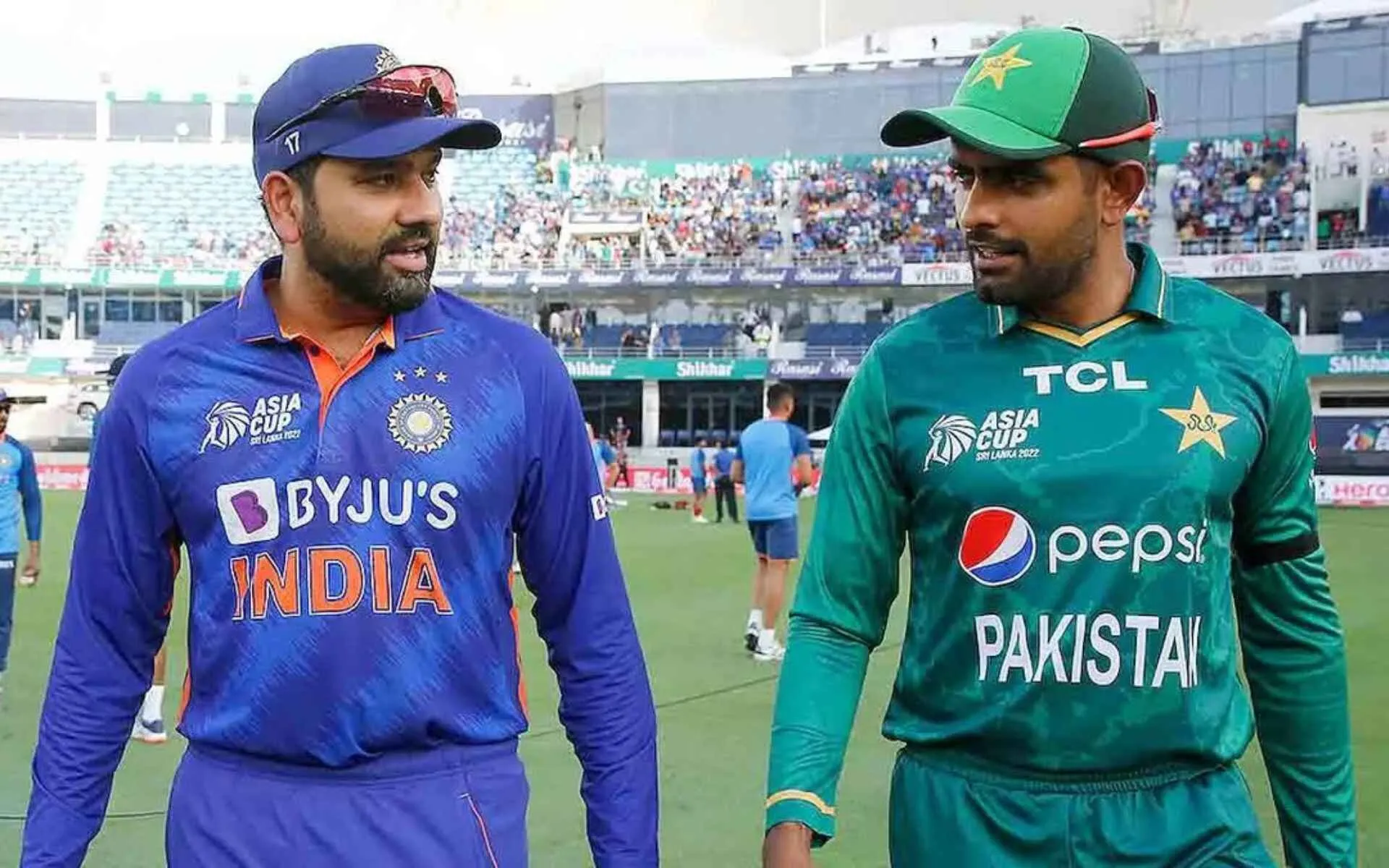Rohit Sharma and Babar Azam (Source:@RajibulIslam_)