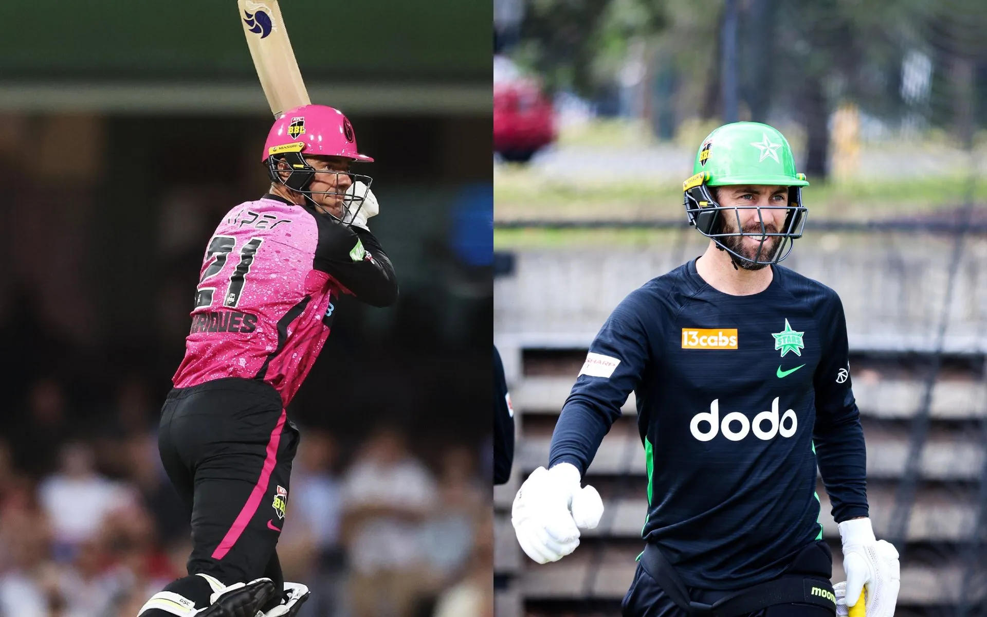 Moises Henriques and Glenn Maxwell [Source: @SixersBBL, @Cricketracker/x.com]
