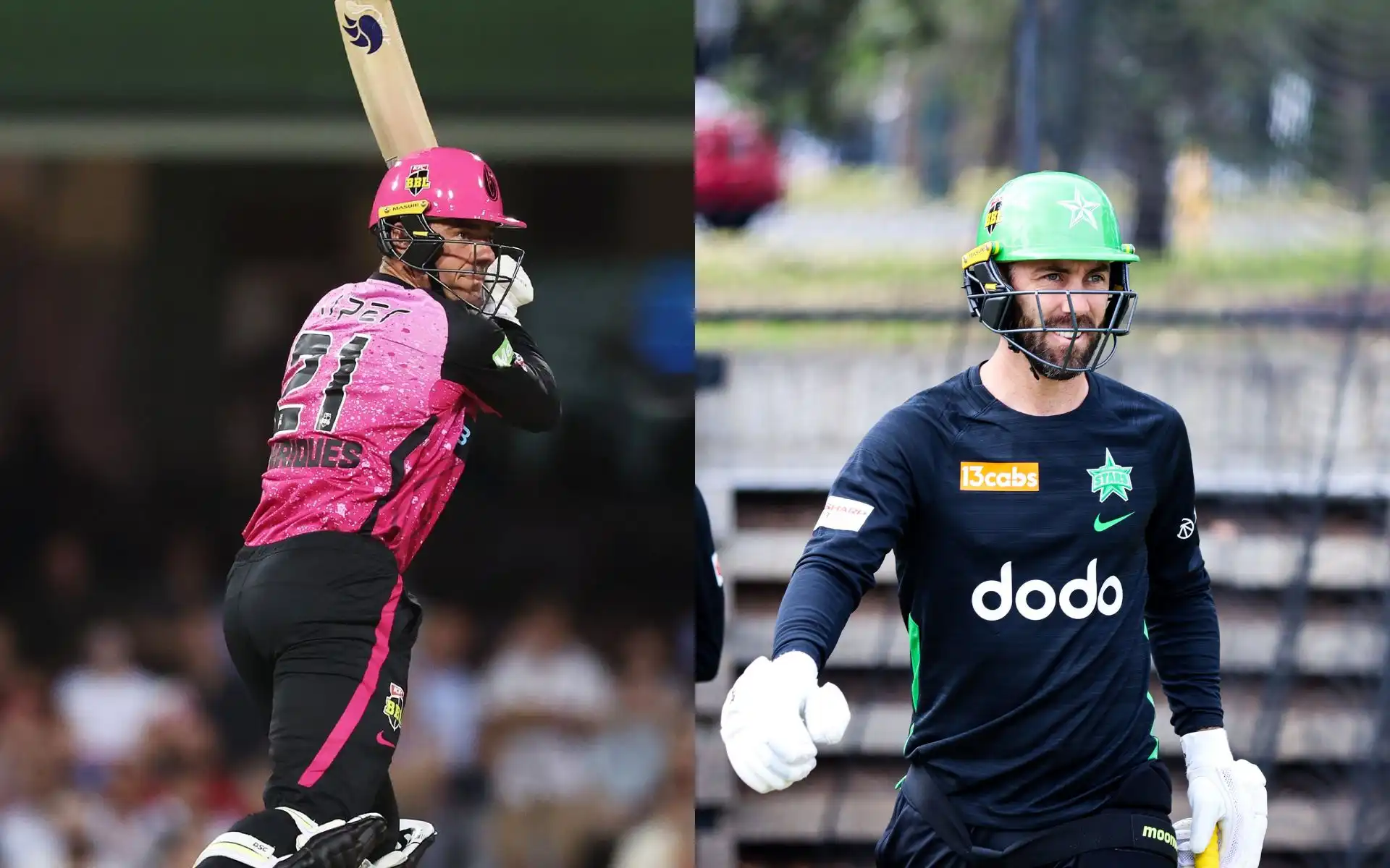 Moises Henriques and Glenn Maxwell [Source: @SixersBBL, @Cricketracker/x.com]