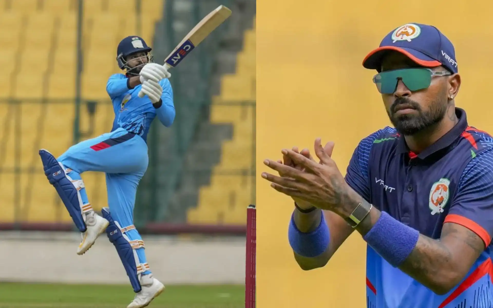 Shreyas Iyer and Hardik Pandya (Source:@/Saabir_Saabu01.X.com)