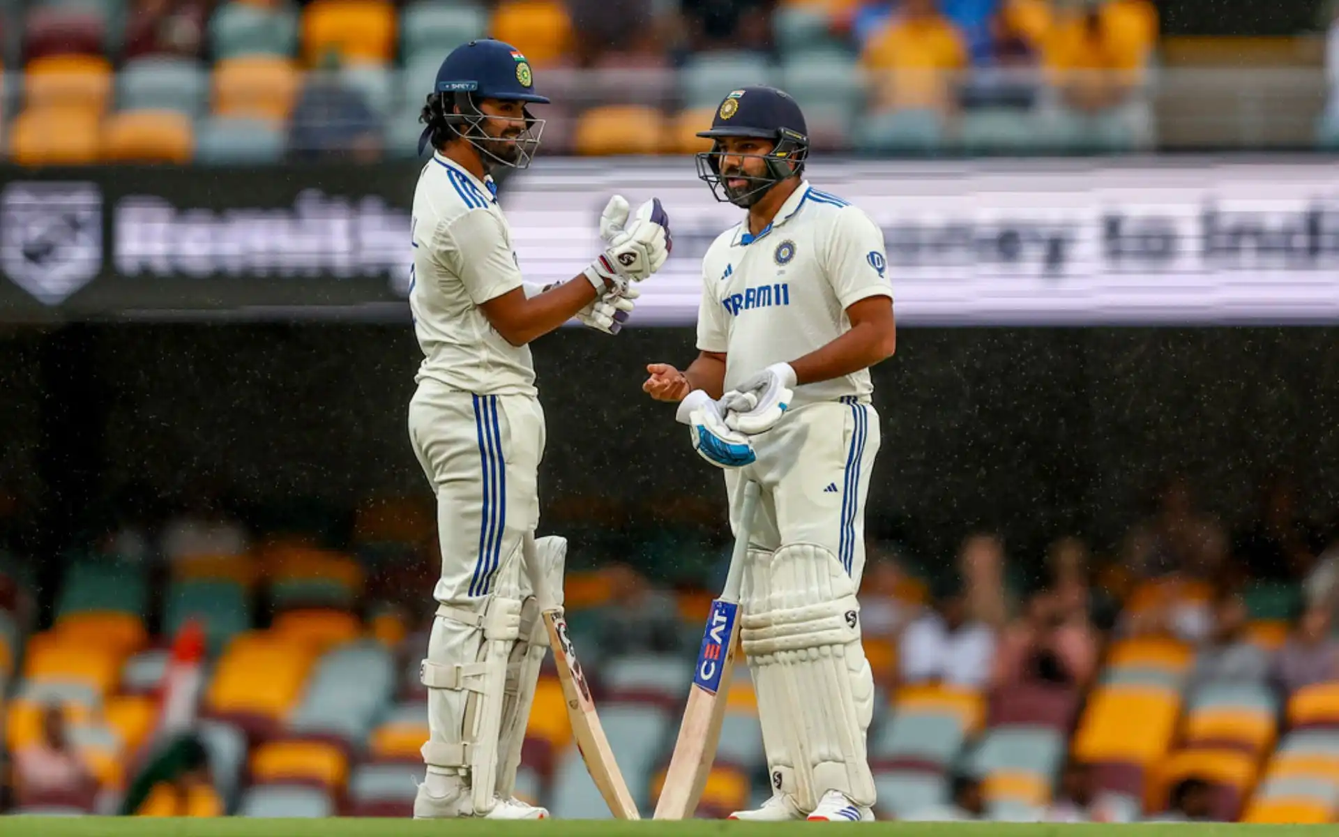 KL Rahul and Rohit Sharma (Source:@AP)