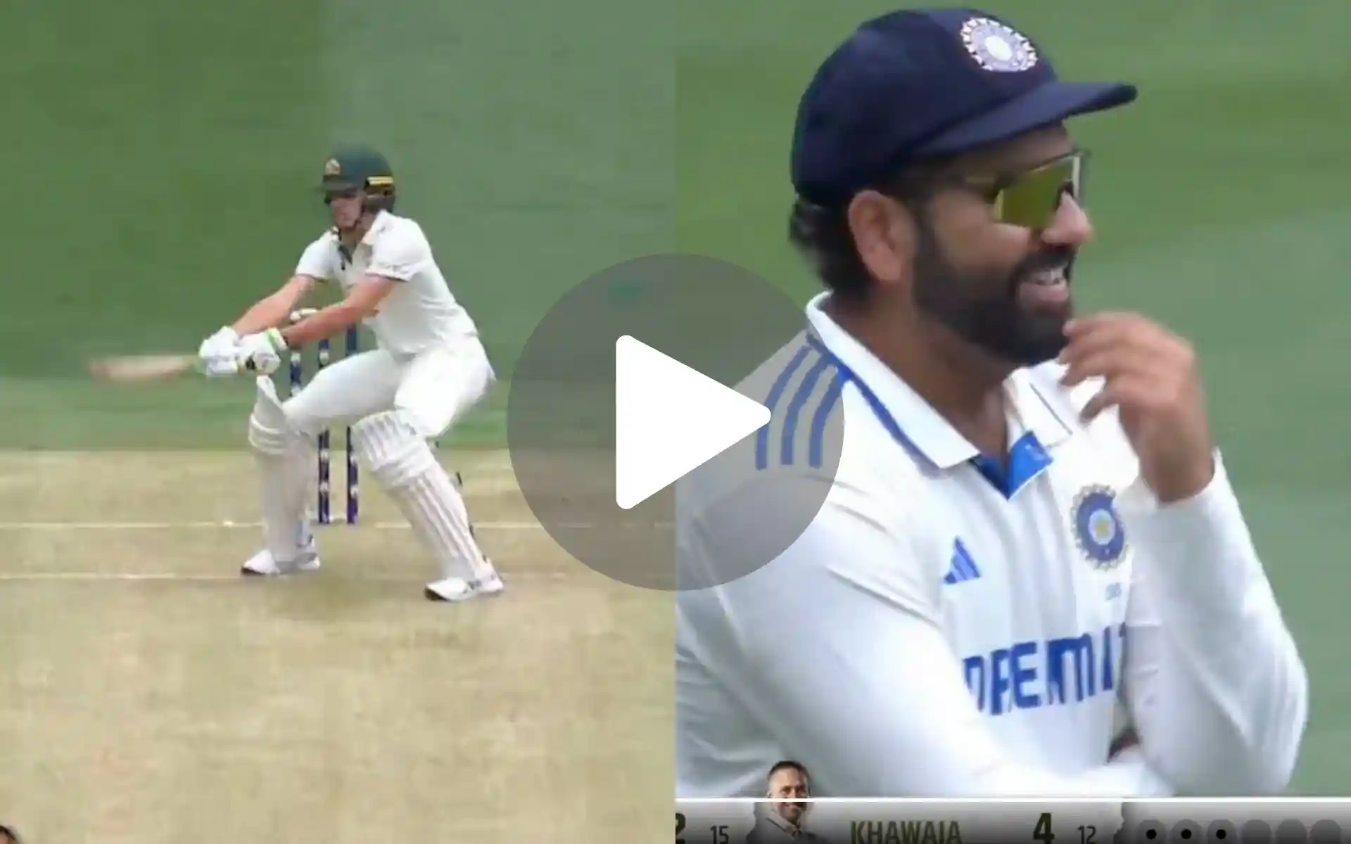 Watch Rohit Sharma Mocks Konstas With Evil Laugh Following Failed Scoop Attempt Vs Bumrah