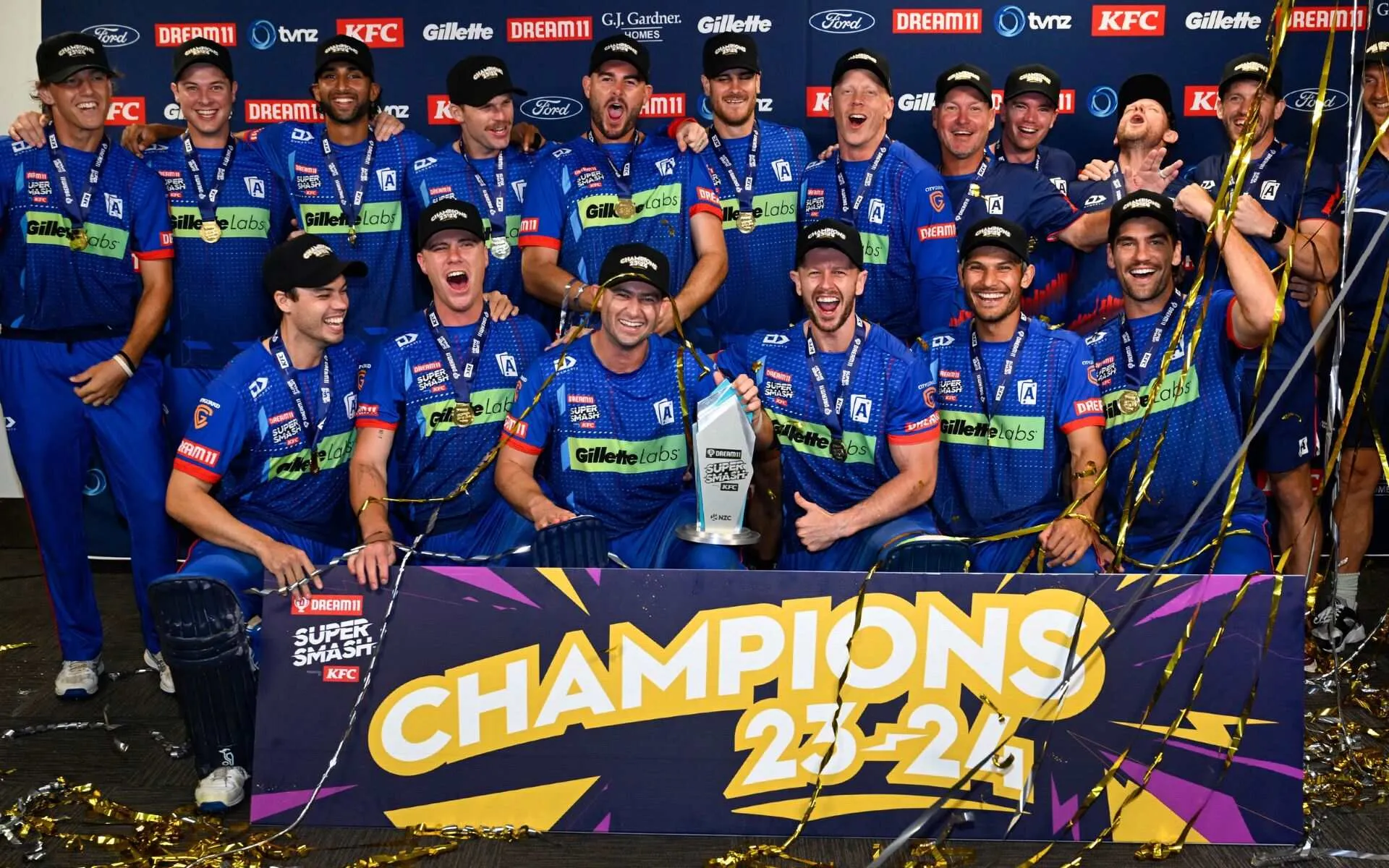 Auckland Aces won the 2023-24 edition of Super Smash [Source: @SuperSmashNZ/x]