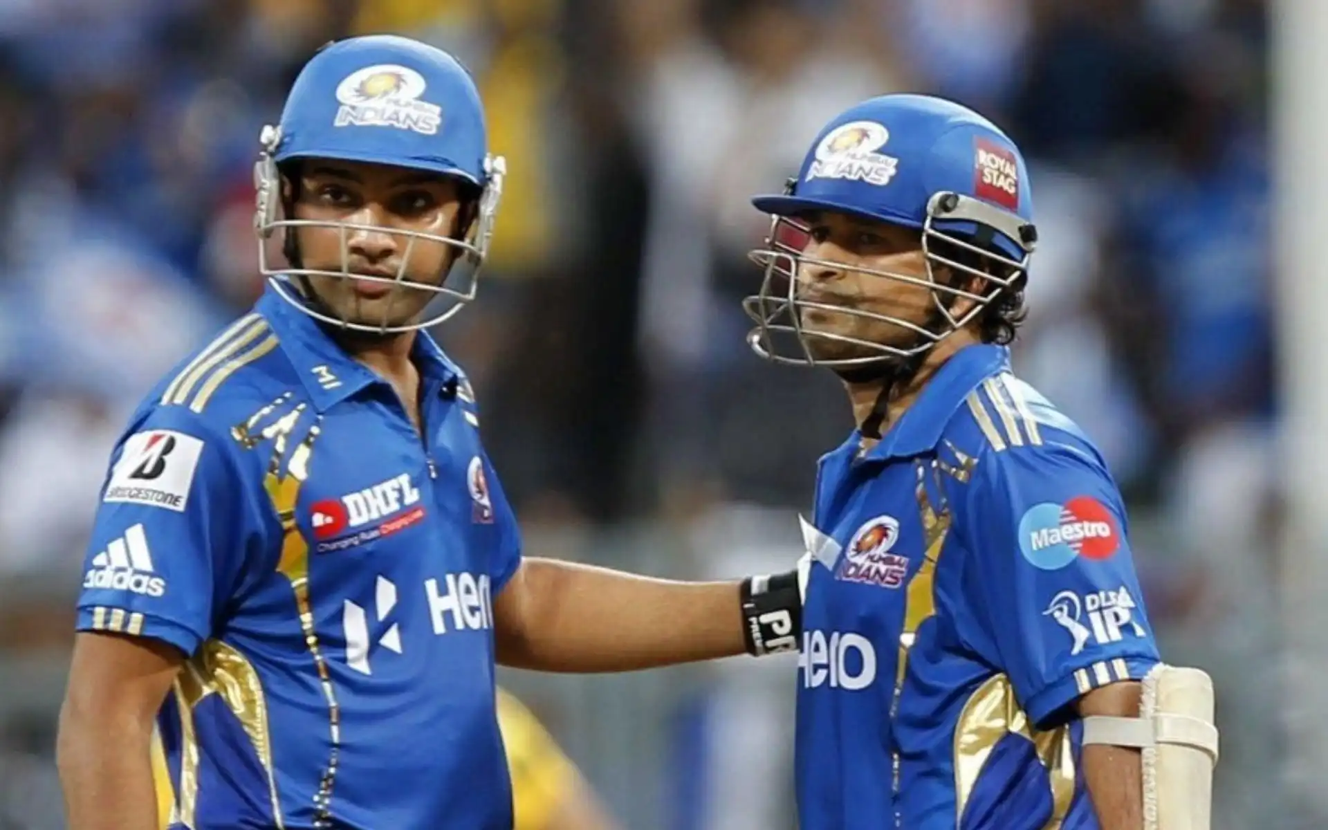 Rohit Sharma and Sachin Tendulkar For Mumbai Indians [Source: @CricCrazyJohns/x.com]