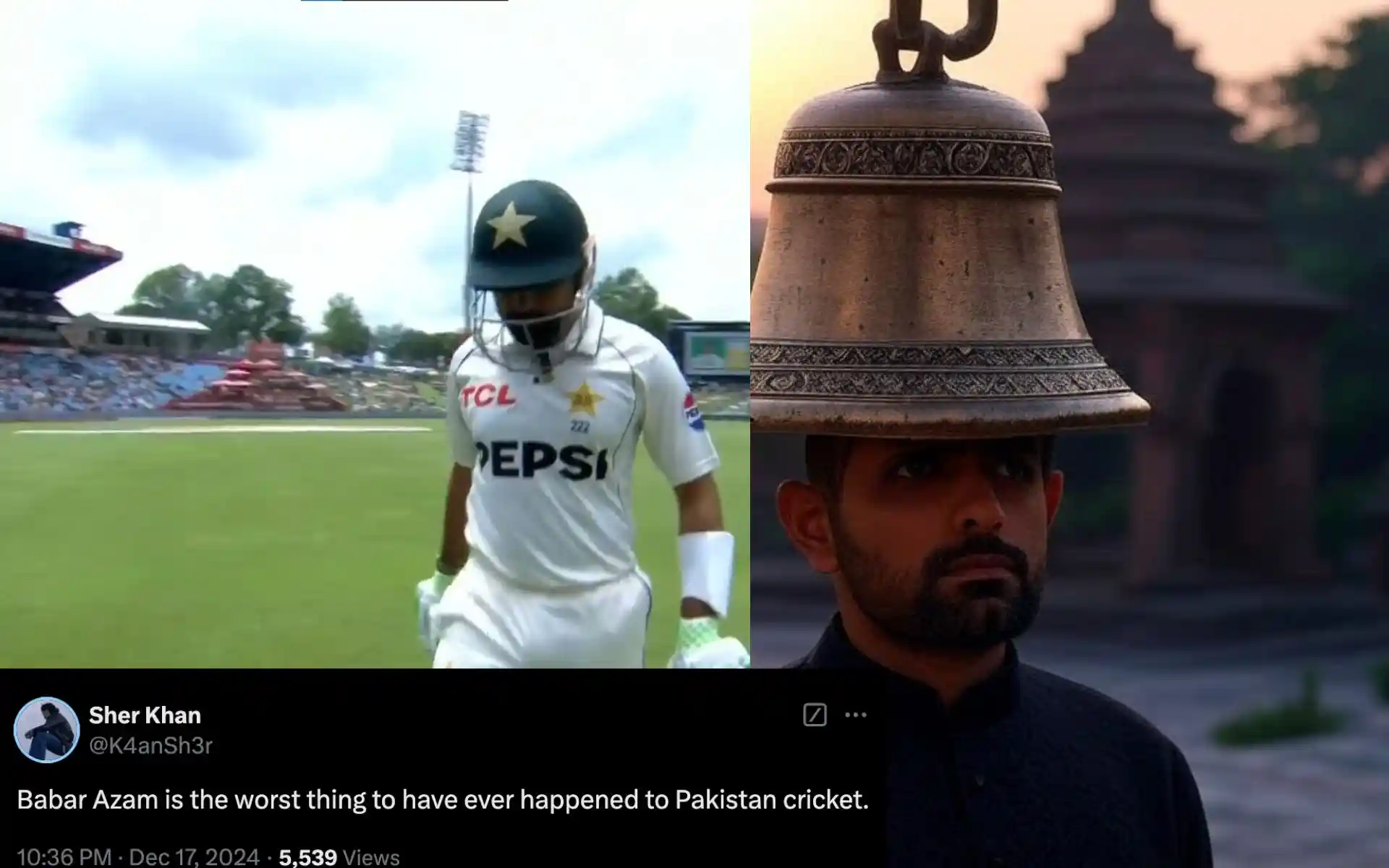 'Babar Azam Is A Burden': Netizens Rip-Off Pakistan Batter After Flop Show On Test Return