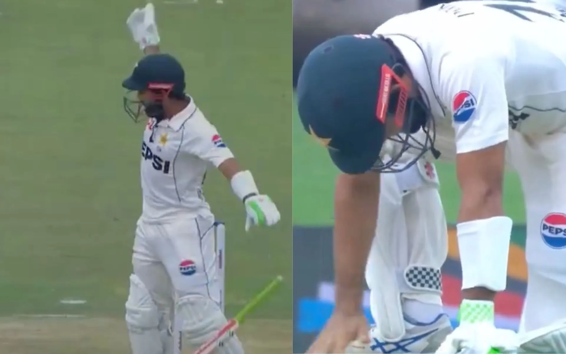 Rizwan finds unique way to deal with injury [Source: @gavaskar_theman/X.Com]
