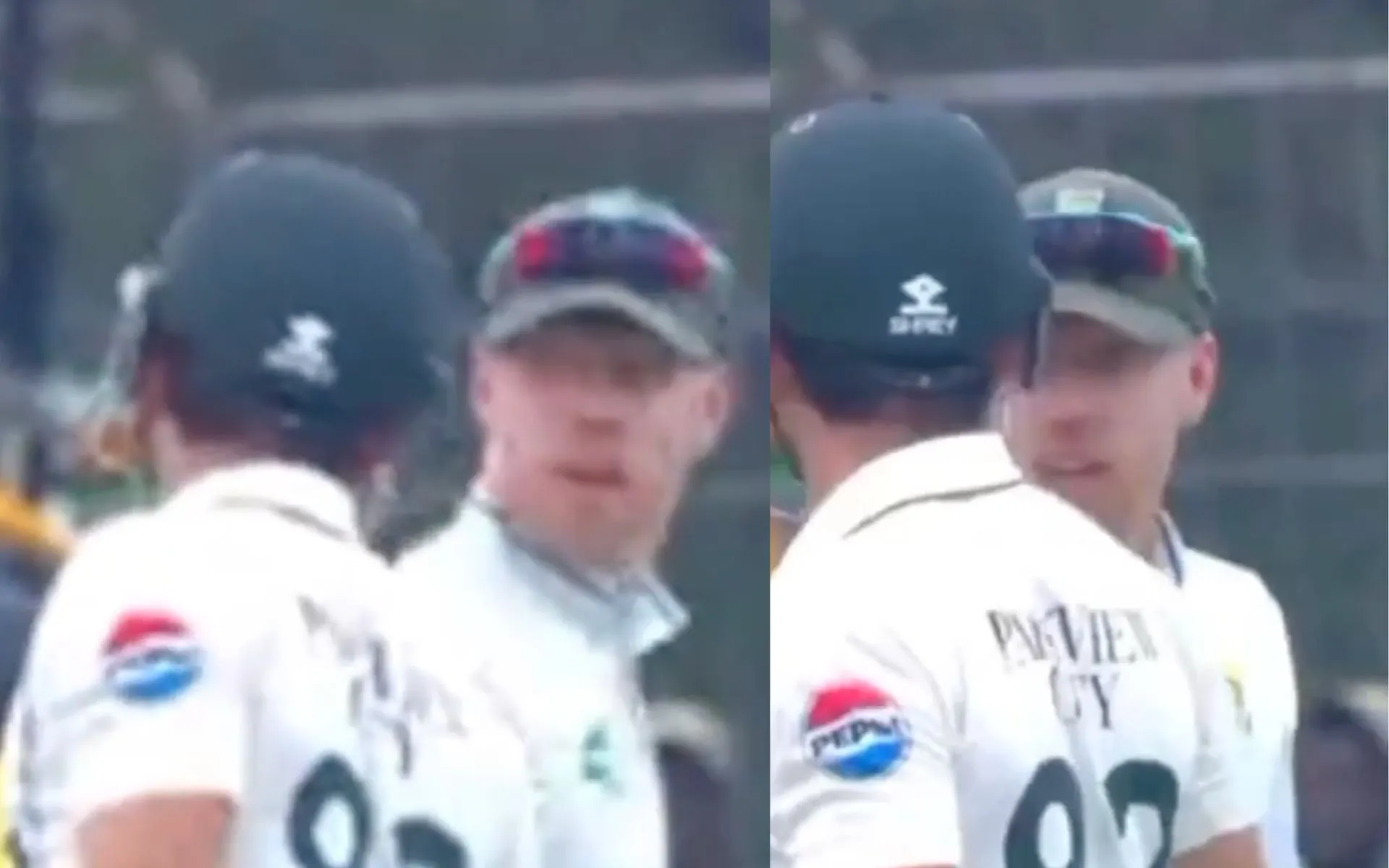 Ghulam in an argument with Proteas keeper [Source: @sshayaannn/X.Com]
