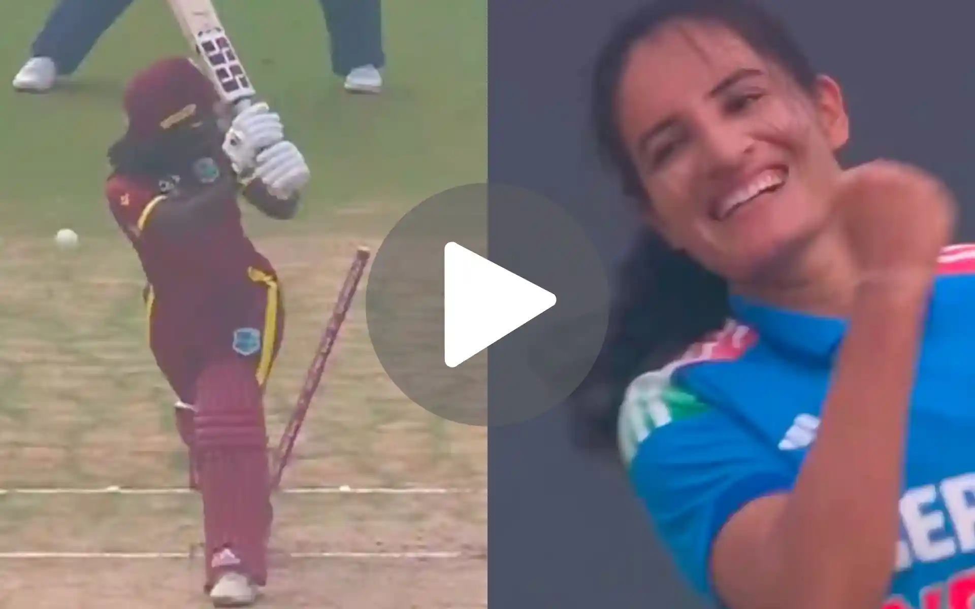 [Watch] Renuka Singh Jumps In Joy After Cleaning Up Deandra Dottin With An Inswinger