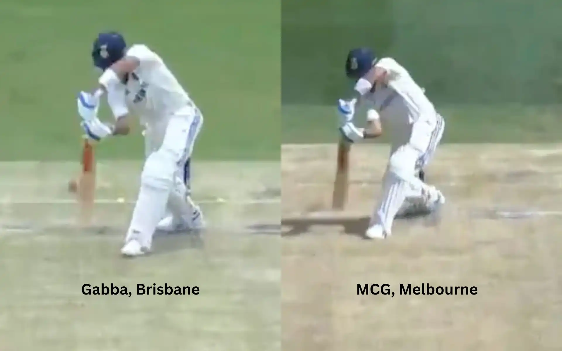 Difference in Kohli's driving technique in the 3rd and 4th Test [Source: OneCricket]