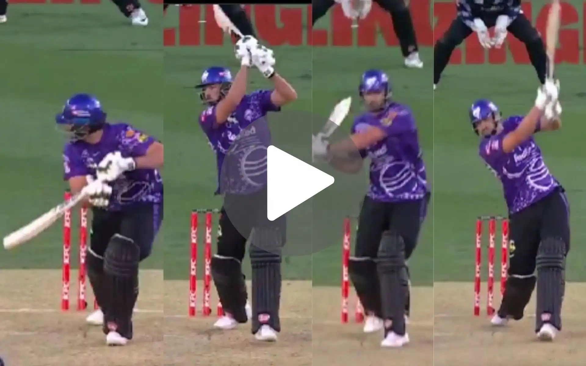[Watch] 4, 4, 6, 4 - RCB Star Tim David Goes Beast Mode In BBL; Gives Fans An IPL 2025 Teaser
