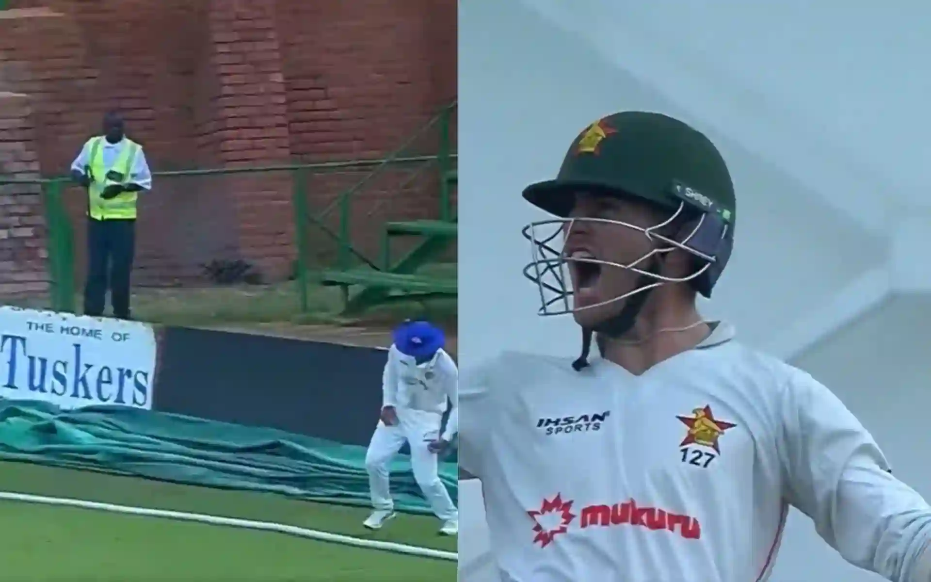 Brian Bennett Reaches Maiden Test Ton With A Six As Zimbabwe Mount Record Total