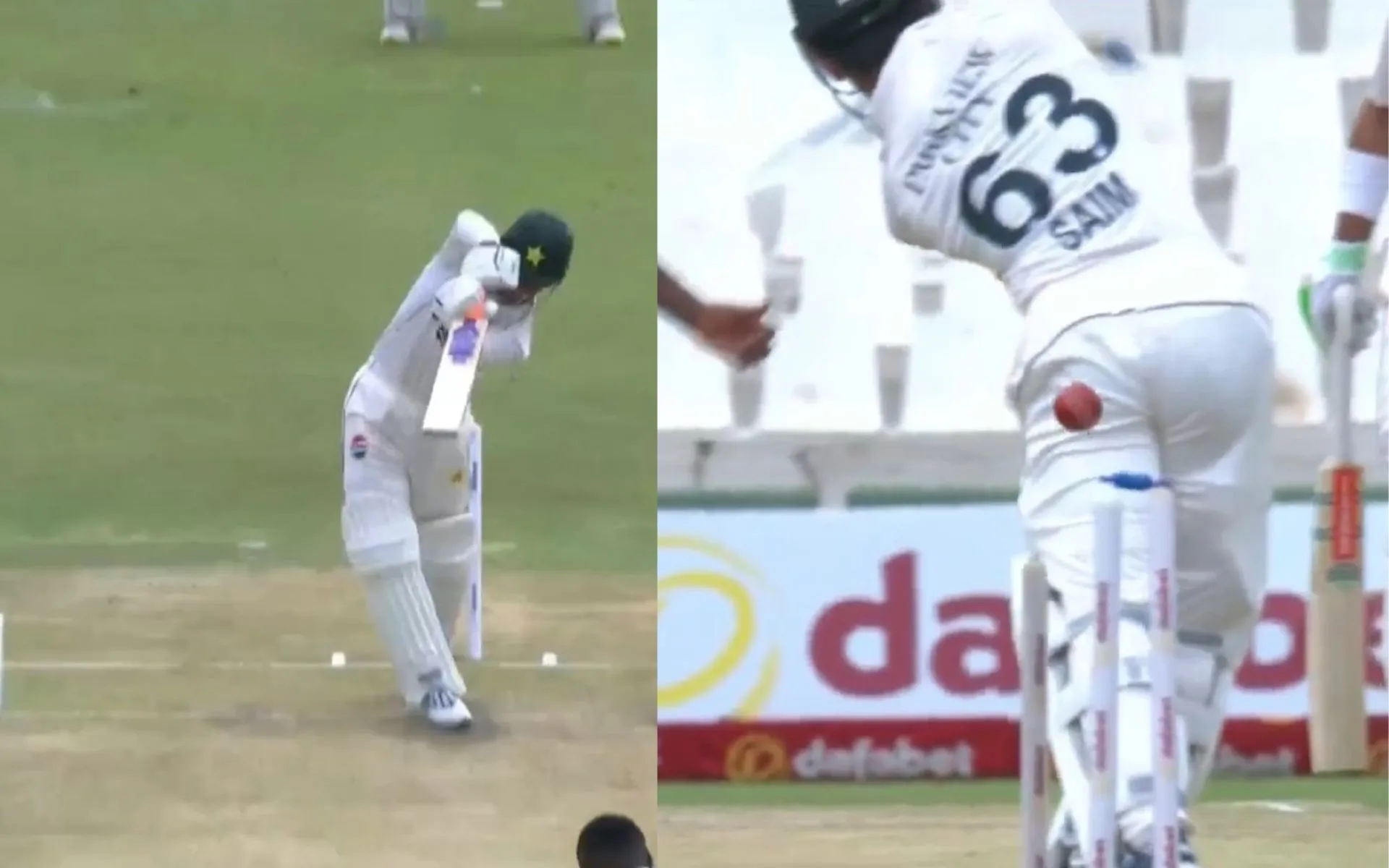 Saim Ayub dismissed [Source: @gavaskar_theman/X.Com]
