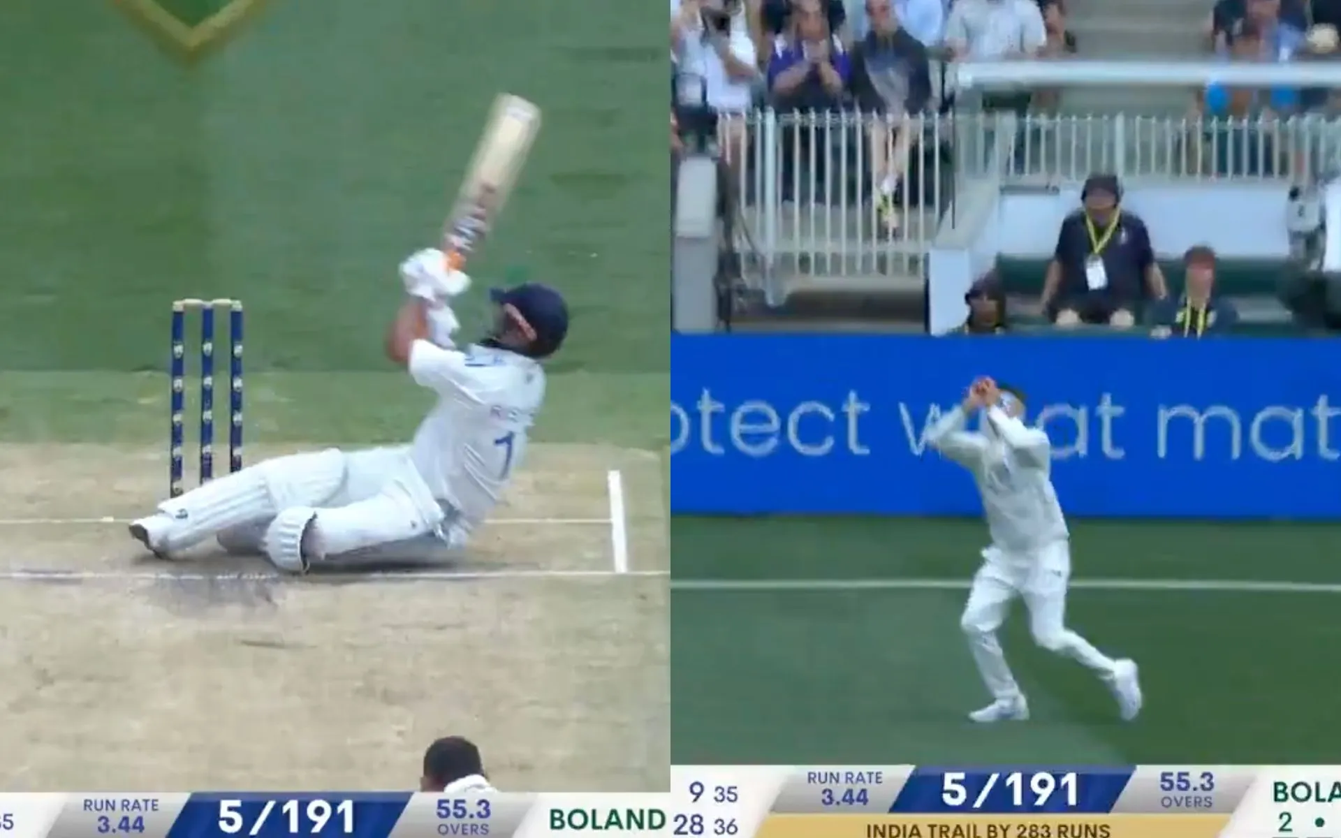 Pant was dismissed by Boland [Source: @gavaskar_theman/X]