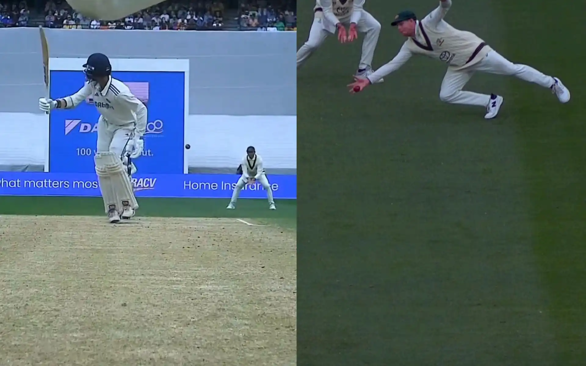 Sundar's bizarre edge; Steve Smith drops (Source: Screengrab/Hotstar)