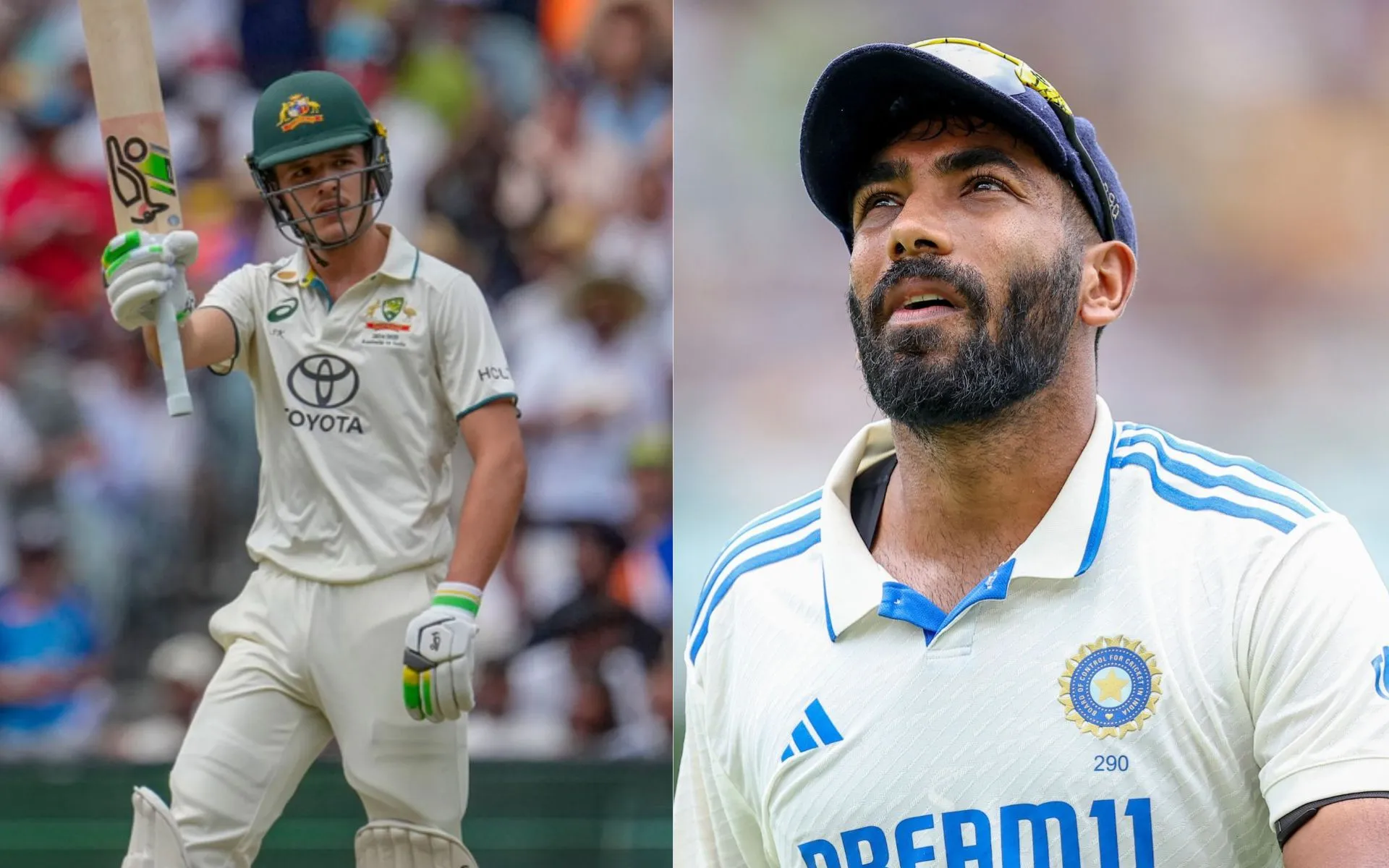 Sam Konstas and Jasprit Bumrah [Source: AP Photos]
