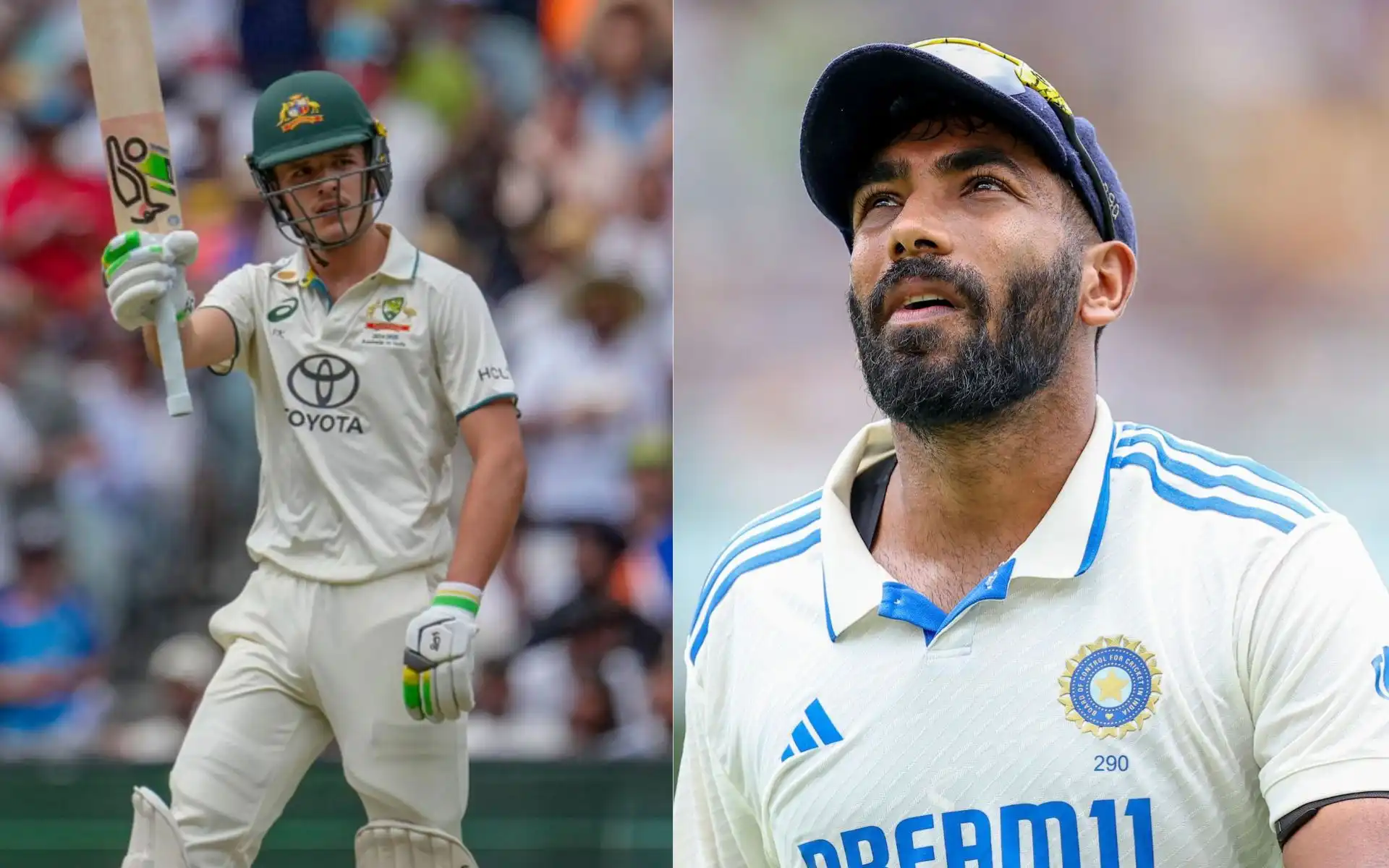 Sam Konstas and Jasprit Bumrah [Source: AP Photos]