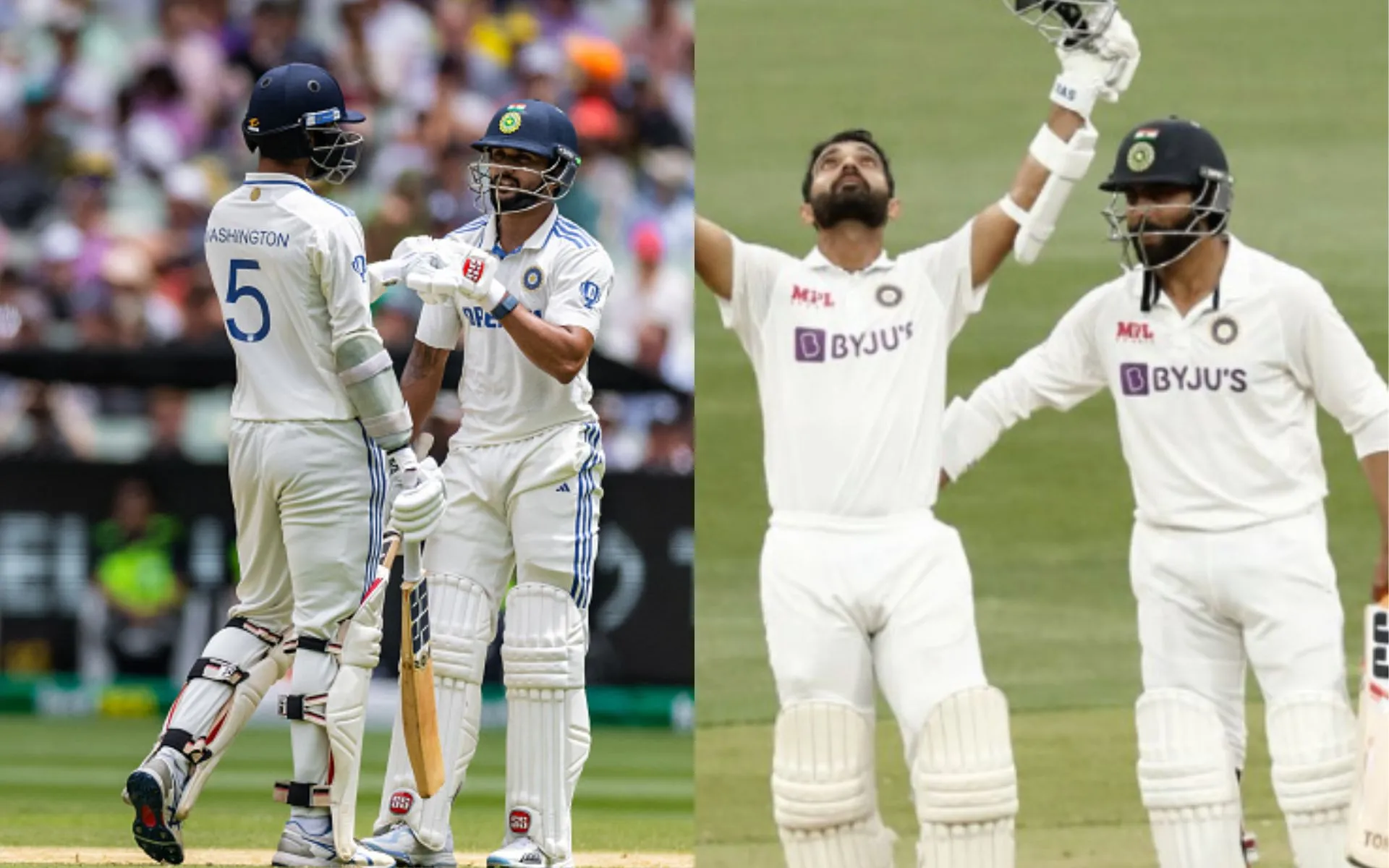 Nitish & Sundar led India’s fightback like Rahane & Jadeja did in 2020 [Source: @weRcricket, @nnis_sports/x.com]