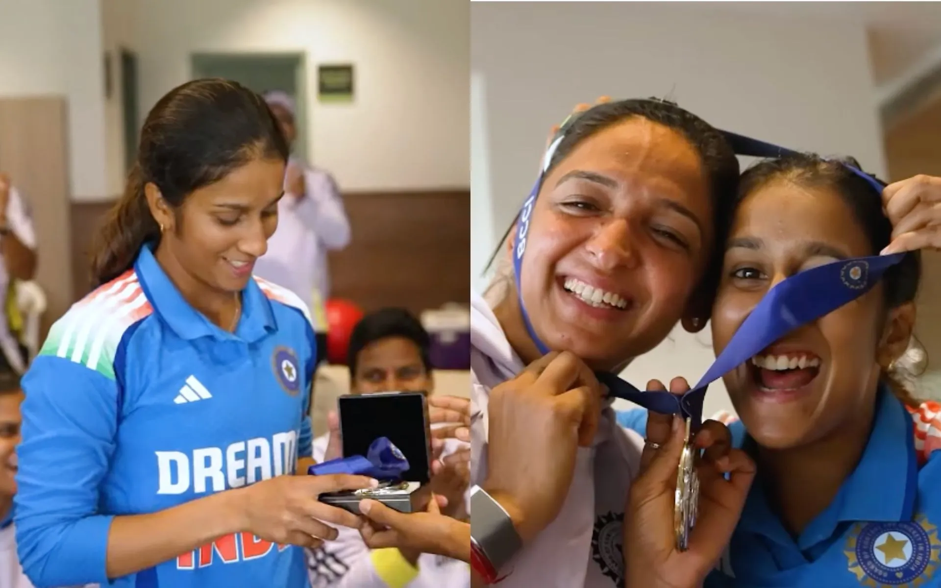 Jemimah Rodrigues wins fielding medal [Source: @indiancricketteam/Instagram]