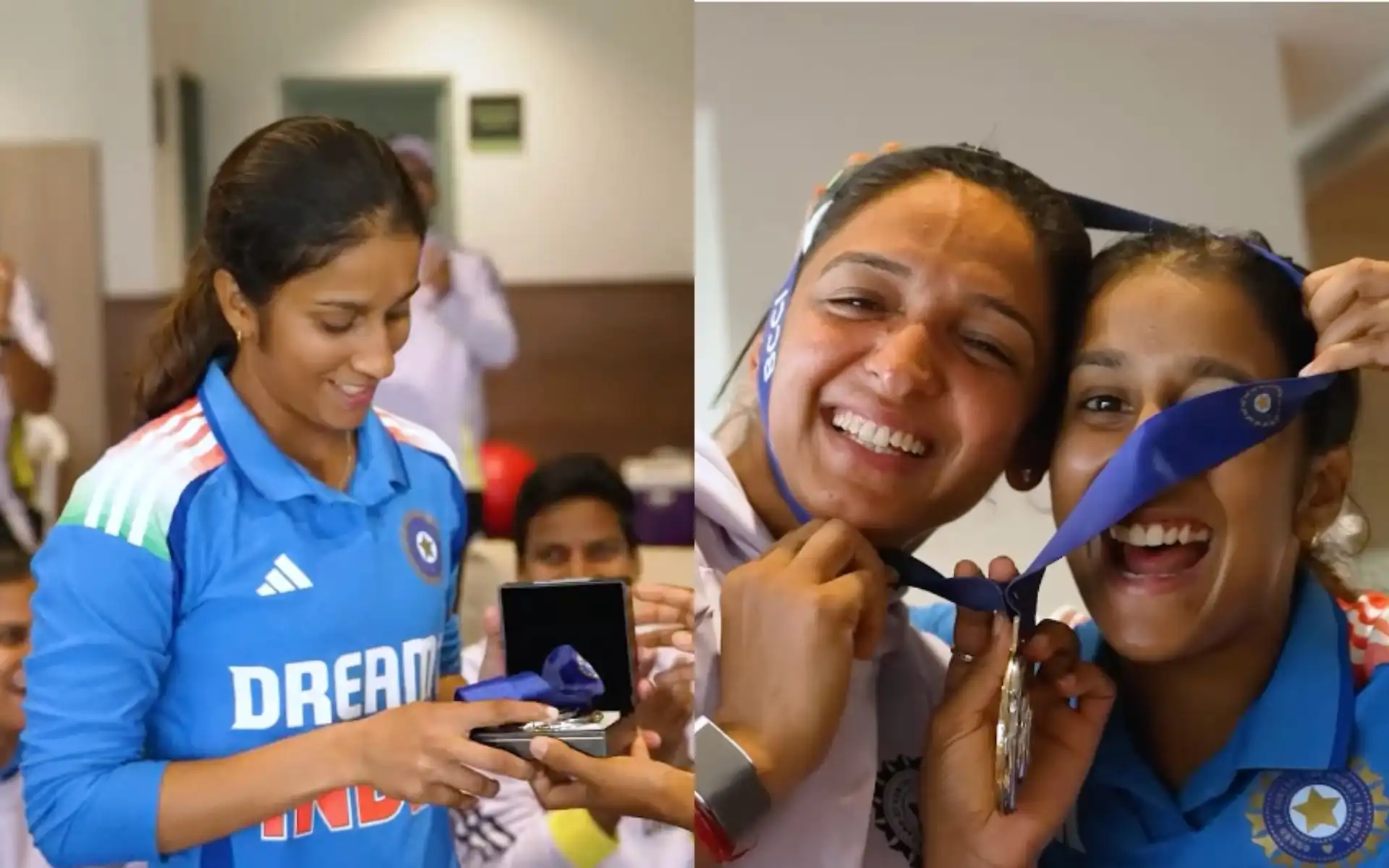 Jemimah Rodrigues wins fielding medal [Source: @indiancricketteam/Instagram]