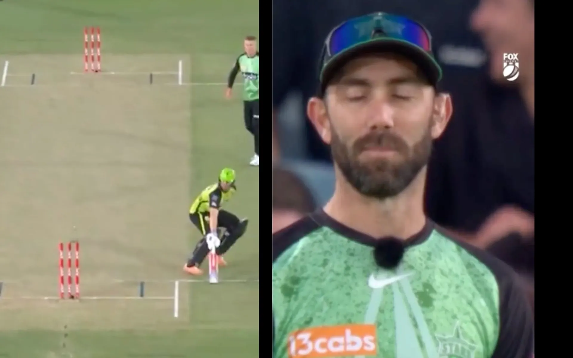 Maxwell in shock as Billings survives [Source: @BBL/X.Com]
