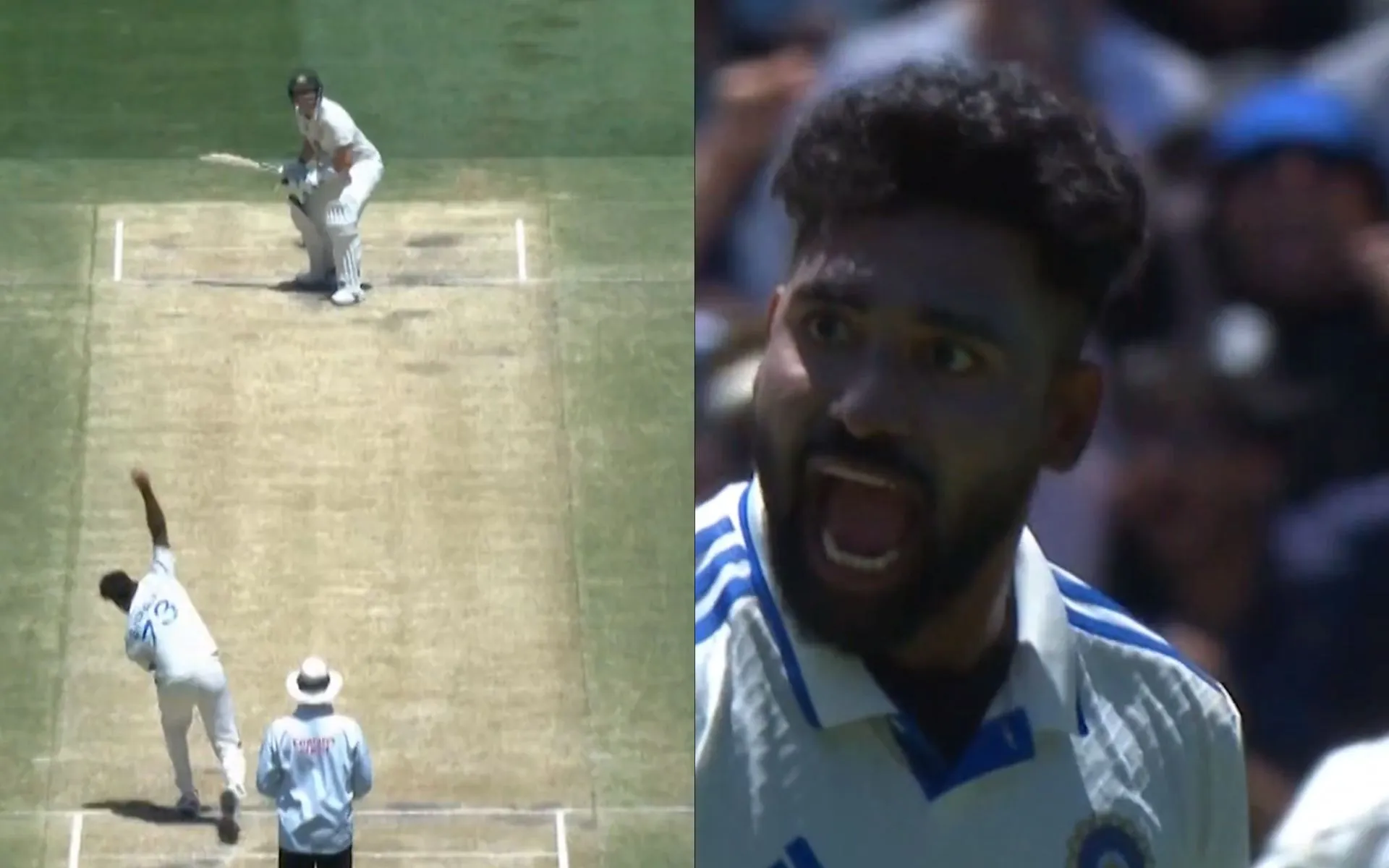 Siraj gets rid of Steve Smith (Source: @StarSportsIndia/X)