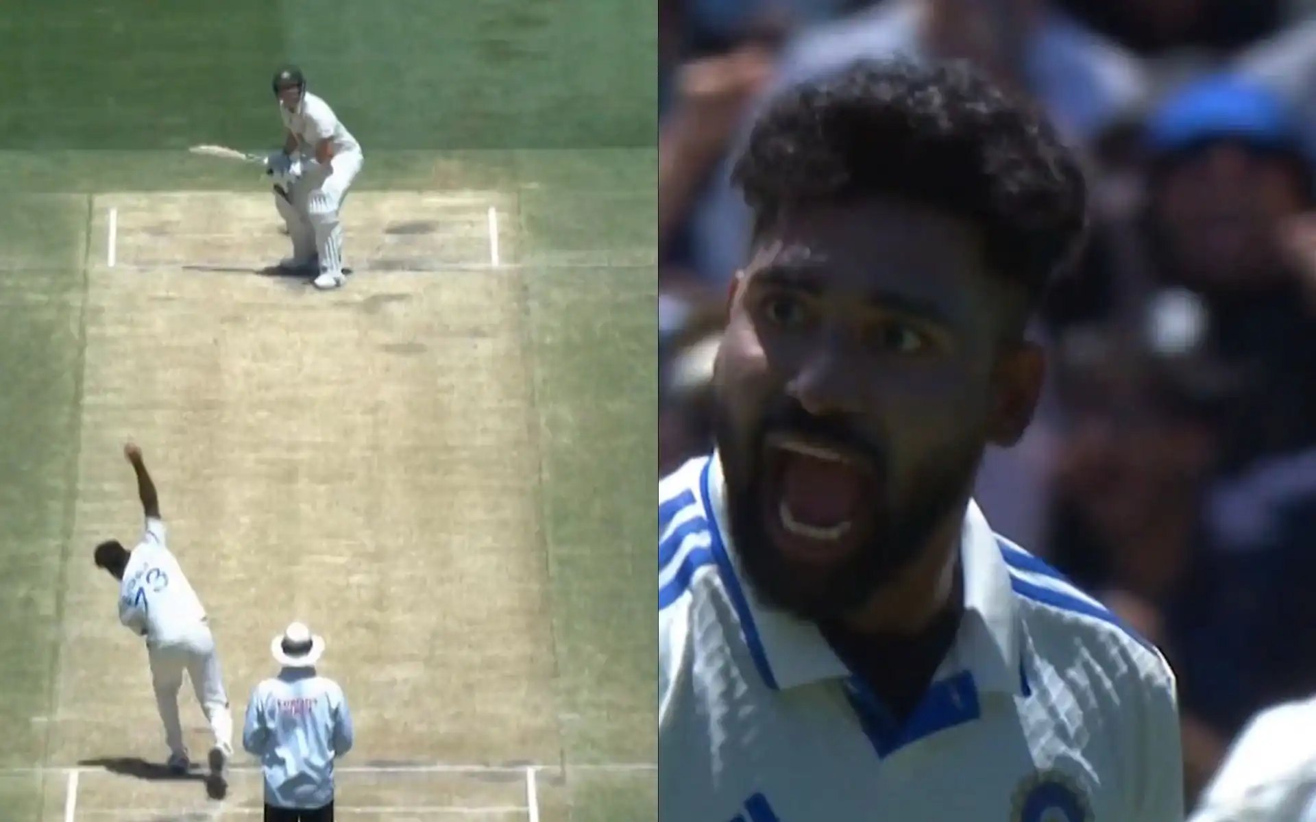 Siraj gets rid of Steve Smith (Source: @StarSportsIndia/X)