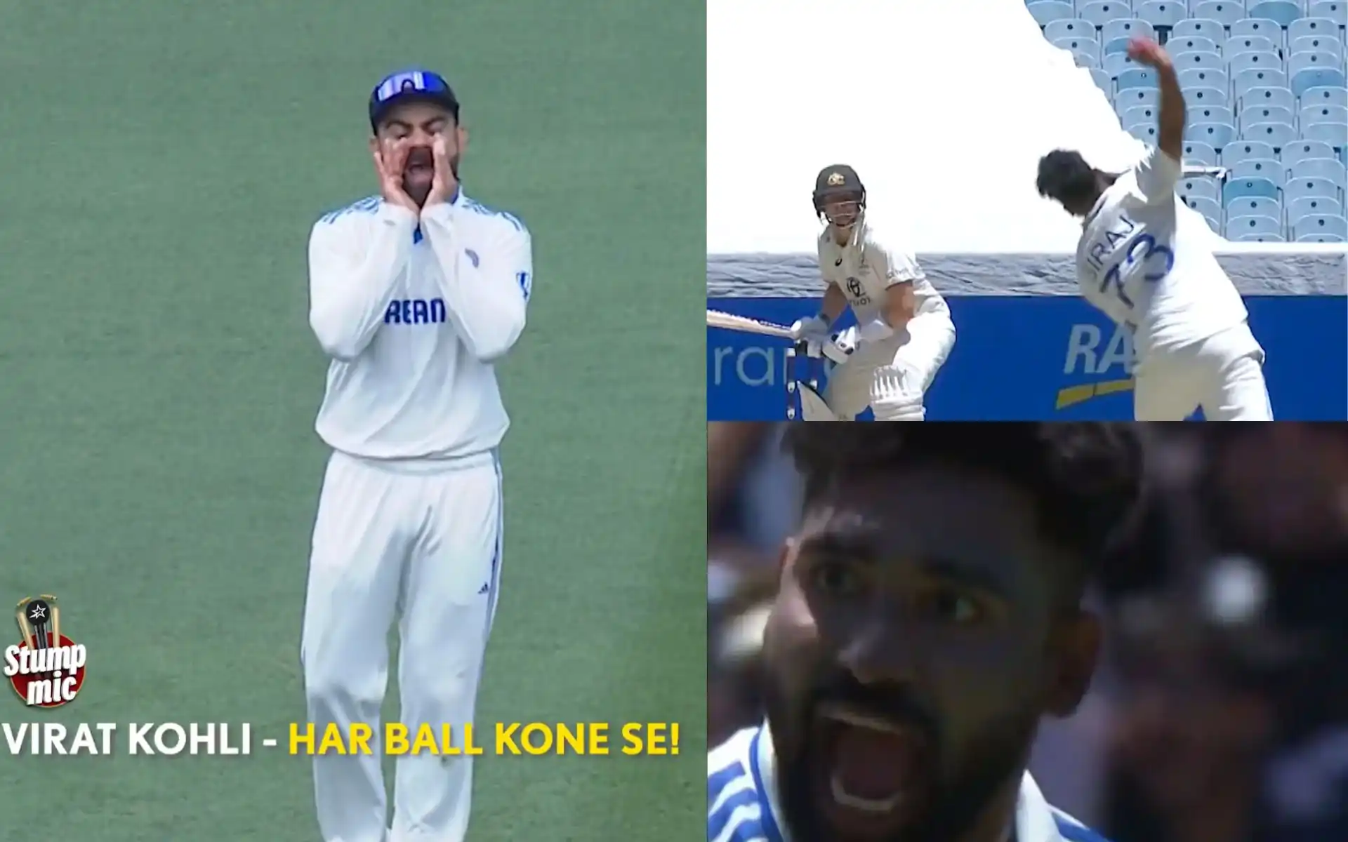 Kohli helped Siraj (Source: @StarSportsIndia)