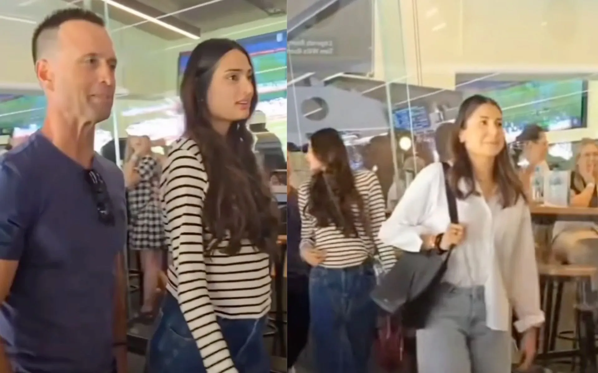 KL Rahul wife Athiya Shetty spotted at the MCG (Source: @gavaskar_theman/X.com)