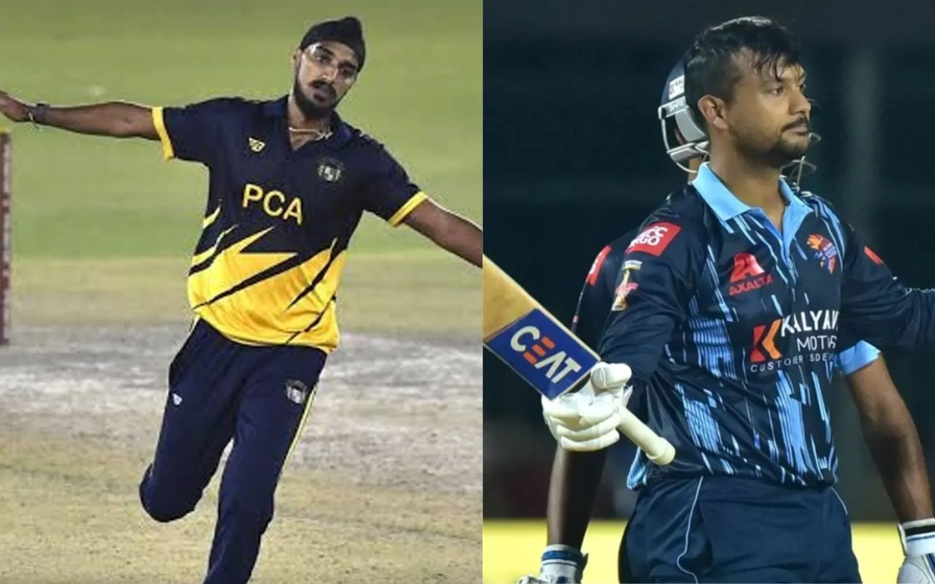 Arshdeep Singh and Mayank Agarwal (Source:@Saabir_Saabu01,x.com and mufaddal_vohra,x.com)
