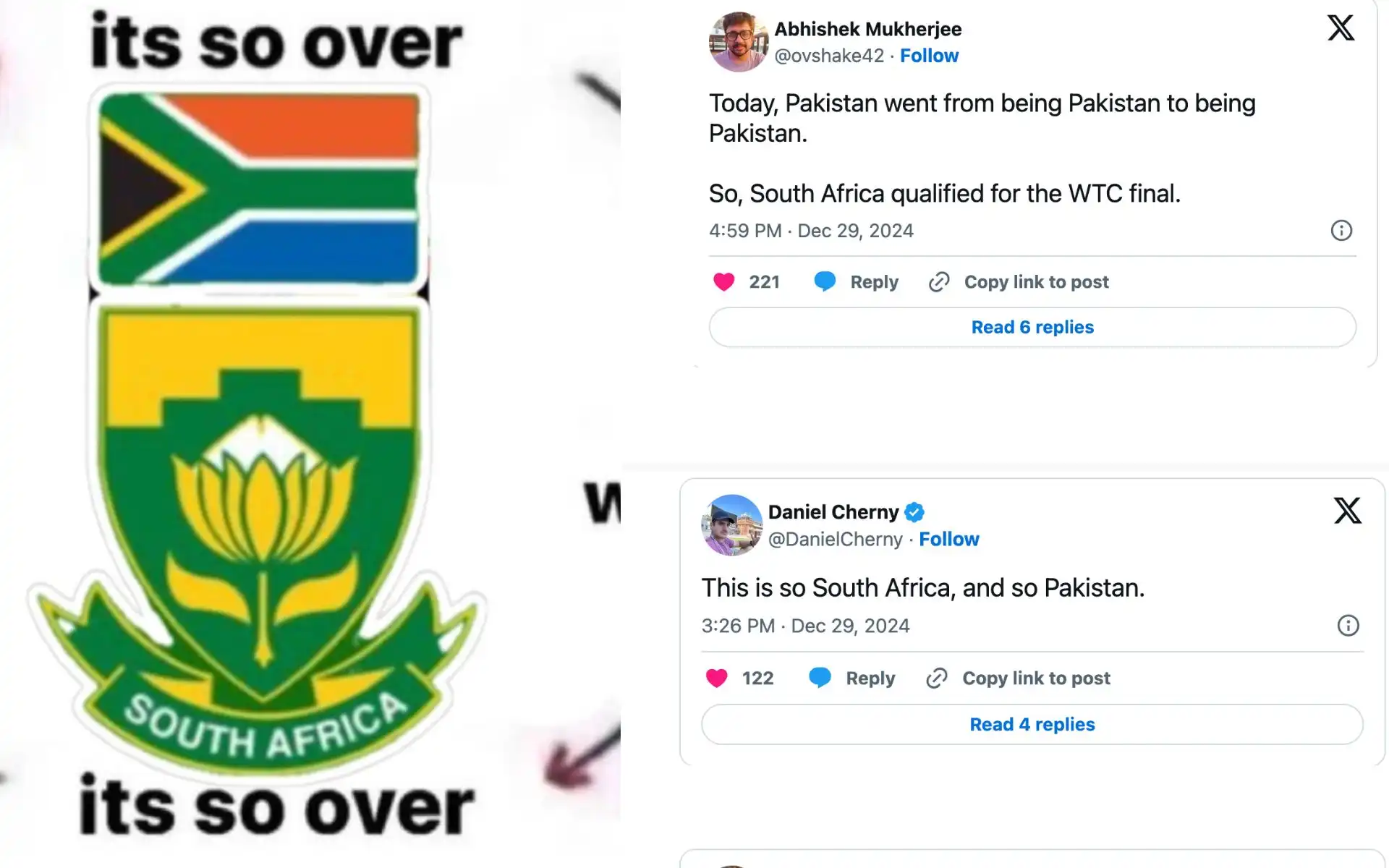 Kagiso Rabada and Marco Jansen secure a win with the bat. [Source: @FoxCricket/X]