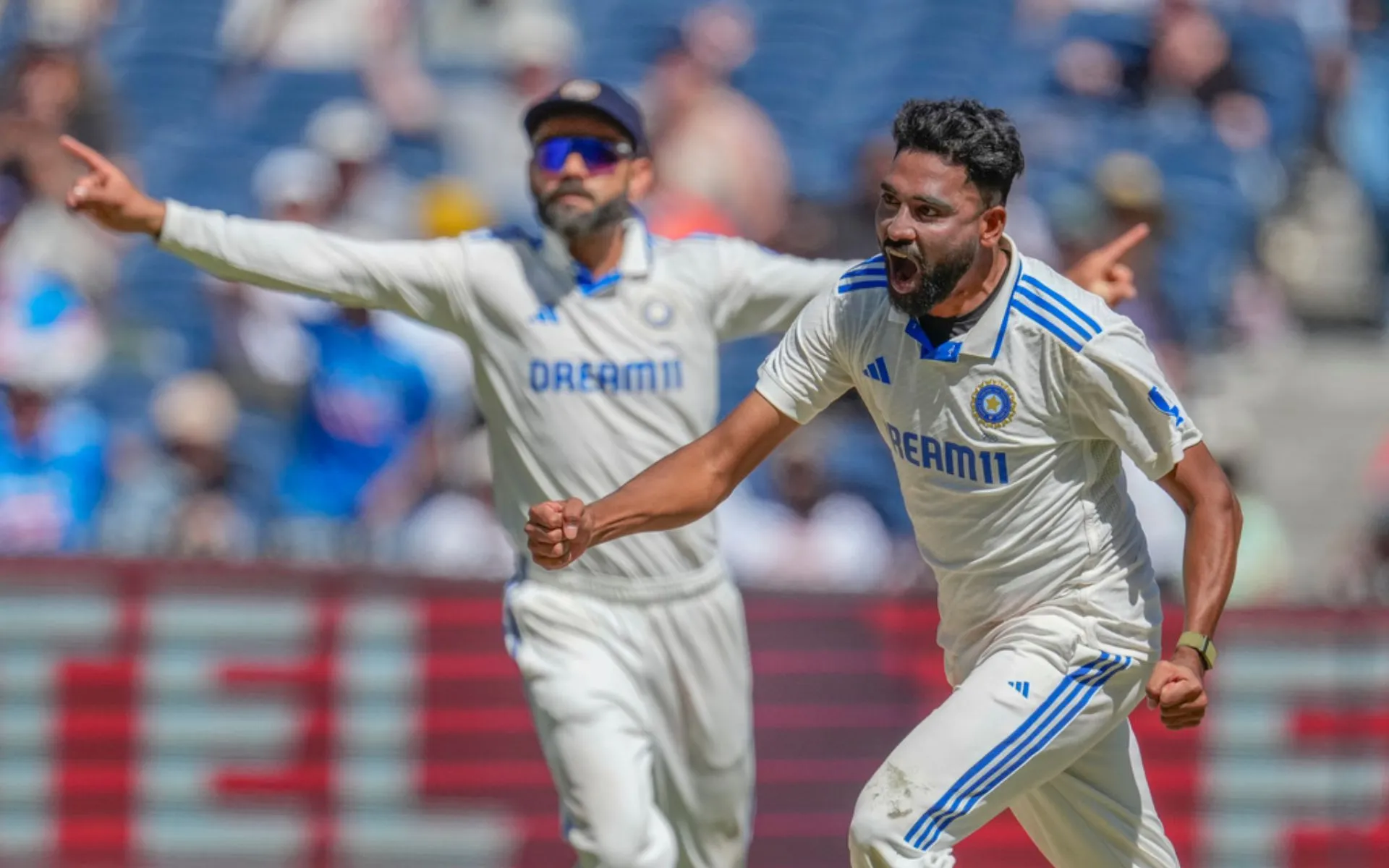 Mohammed Siraj during India vs Australia day 4 (Source:@ AP)
