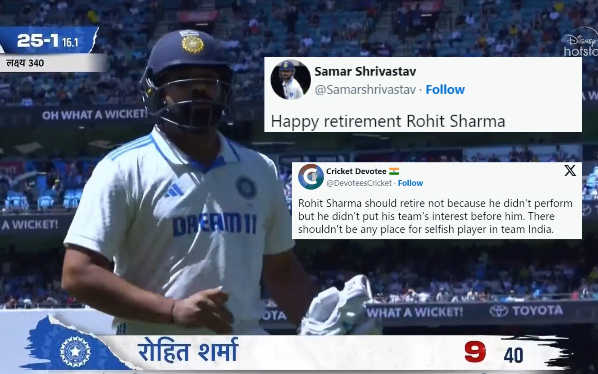Rohit Sharma gets trolled on X [Source: @Kulachishoukat5/X.com]
