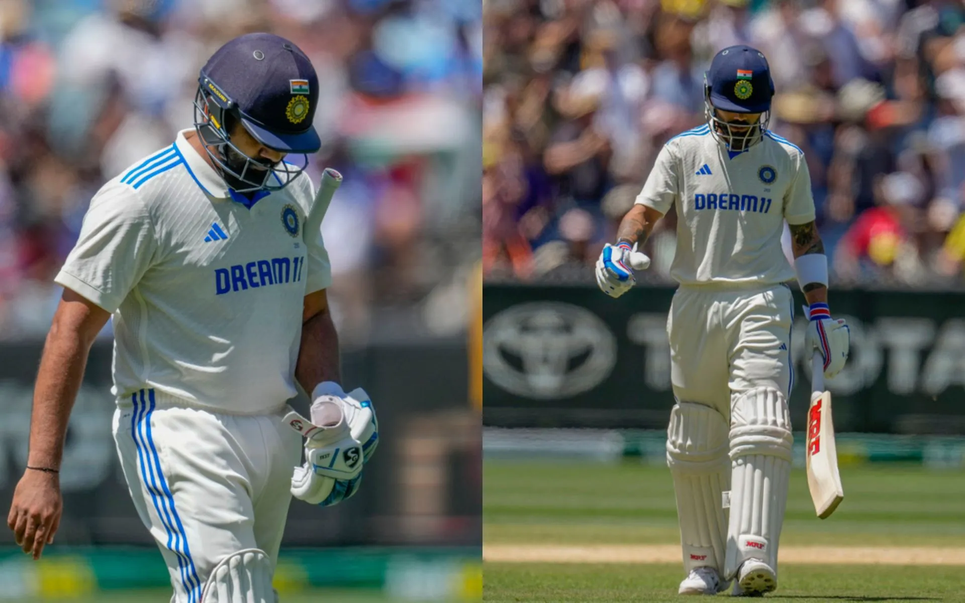 Rohit and Kohli failed again in a run chase [Source: AP]