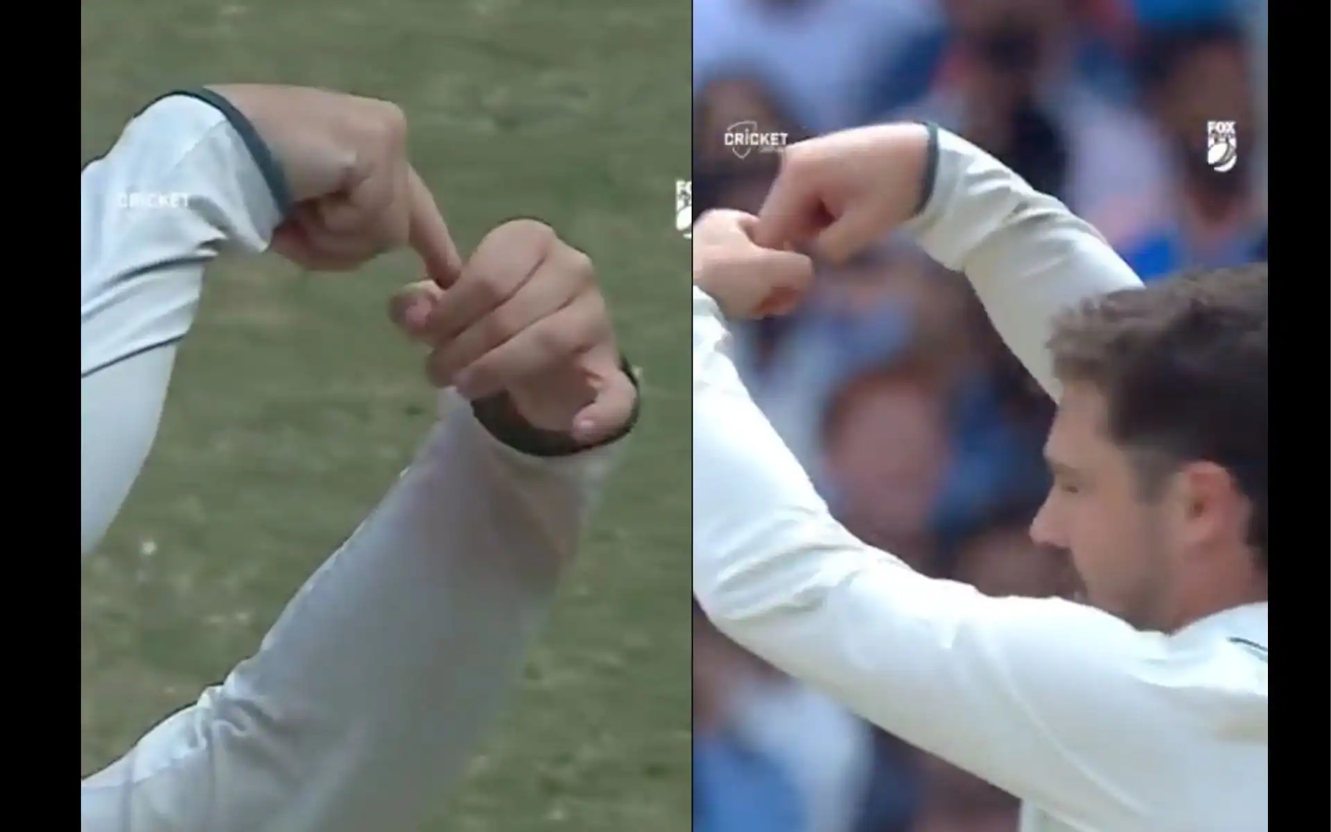 Rishabh Pant departs as Travis Head makes some ugly gesture (Source:@cricket.com.au, screengrab)