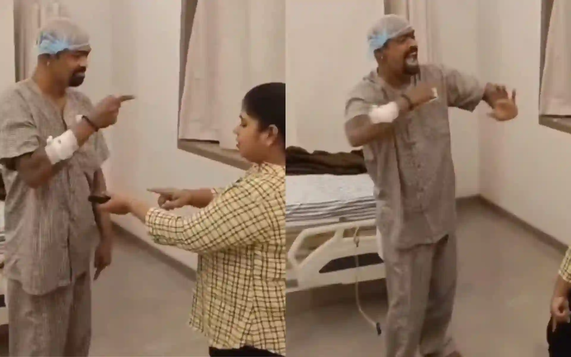 Vinod kambli's energetic dance in hospital goes viral [Source: @EnglishSalar/X.com]