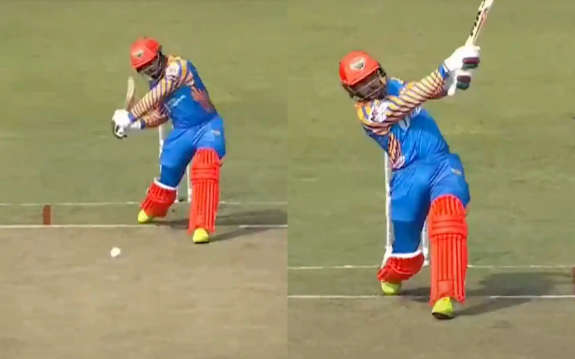 Mehidy Miraz emulated Buttler's six [Source: @gavaskar_theman/X]