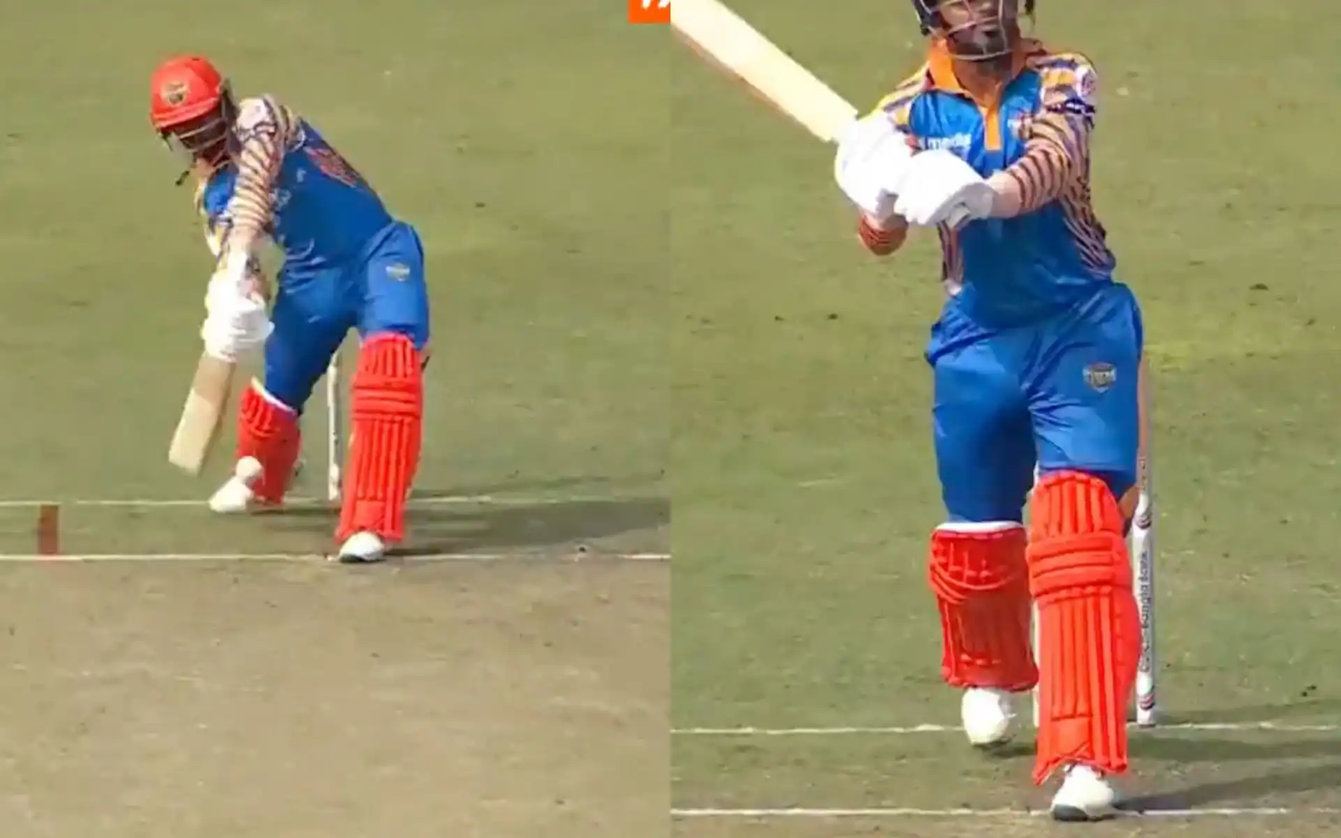 Mahidul's helicopter shot of Shoriful [Source: @FanCode/X]
