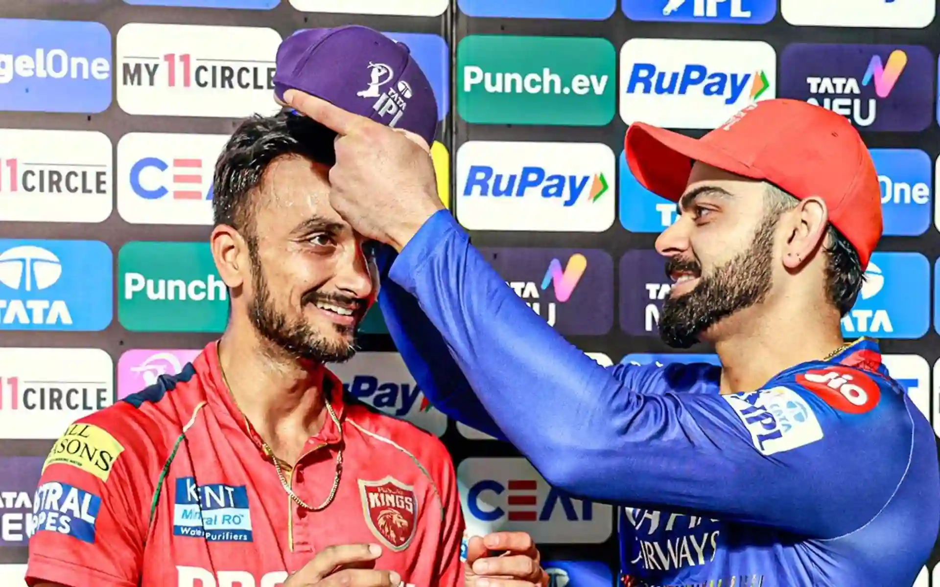 Virat Kohli and Harshal Patel - (Source:@Johns/X.com)