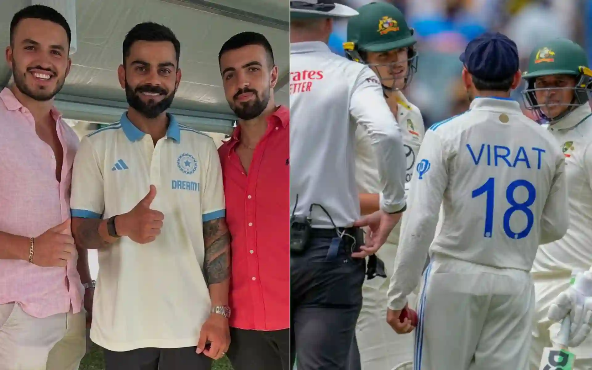 Virat Kohli Meets Sam Konstas' Brothers Amidst Fight With Young Australian