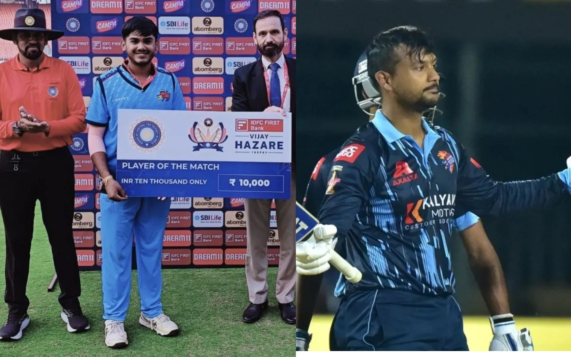 Ayush Mhatre and Mayank Agarwal (Source:@VikasYadav66200,x.com)