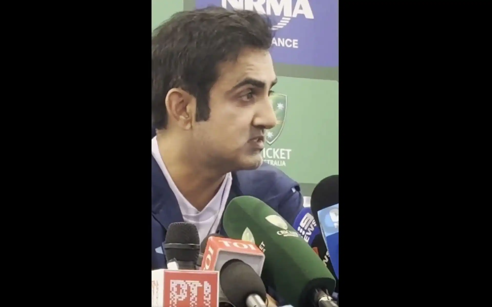 Gautam Gambhir at press conference (Source: @OneCricketApp/X)